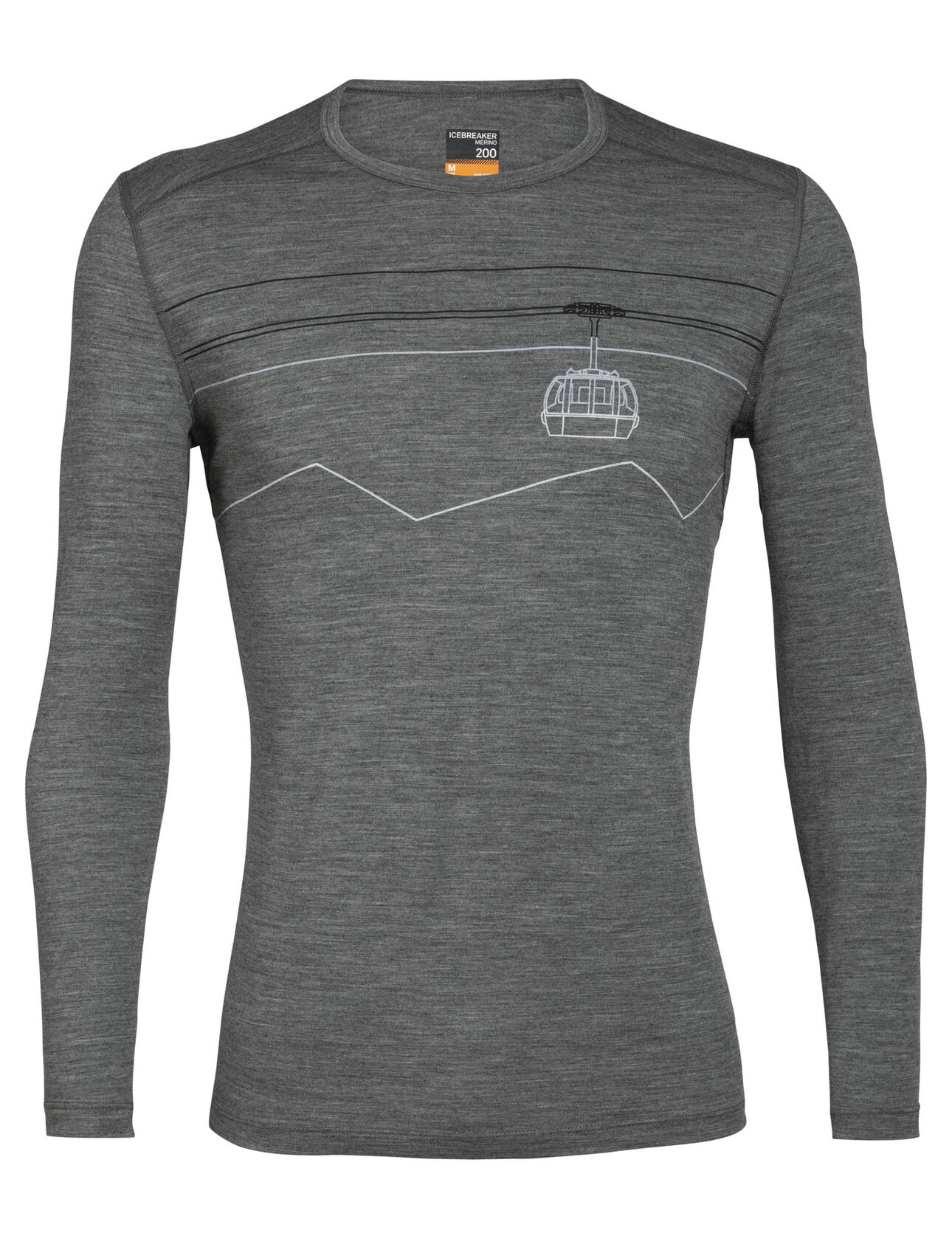 Mens Merino 200 Oasis Long Sleeve Crewe Thermal Top Peak to Peak Lift Our versatile, go-anywhere shirt made from breathable 100% merino wool jersey, the 200 Oasis Long Sleeve Crewe Peak to Peak Lift is our best-selling base layer top.