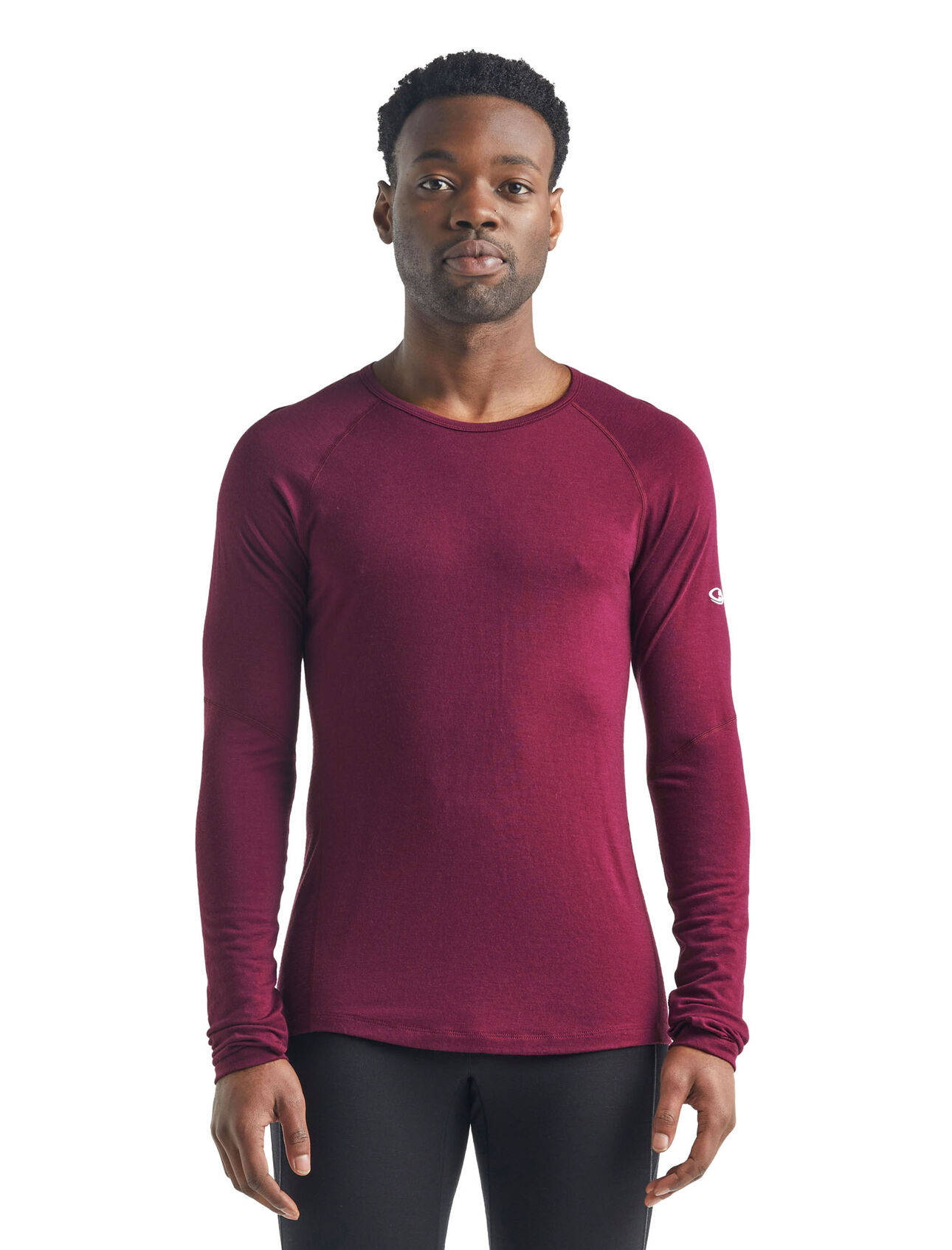 BodyfitZone™ Merino 150 Zone Thermo-Langarmshirt mit Rundhalsausschnitt