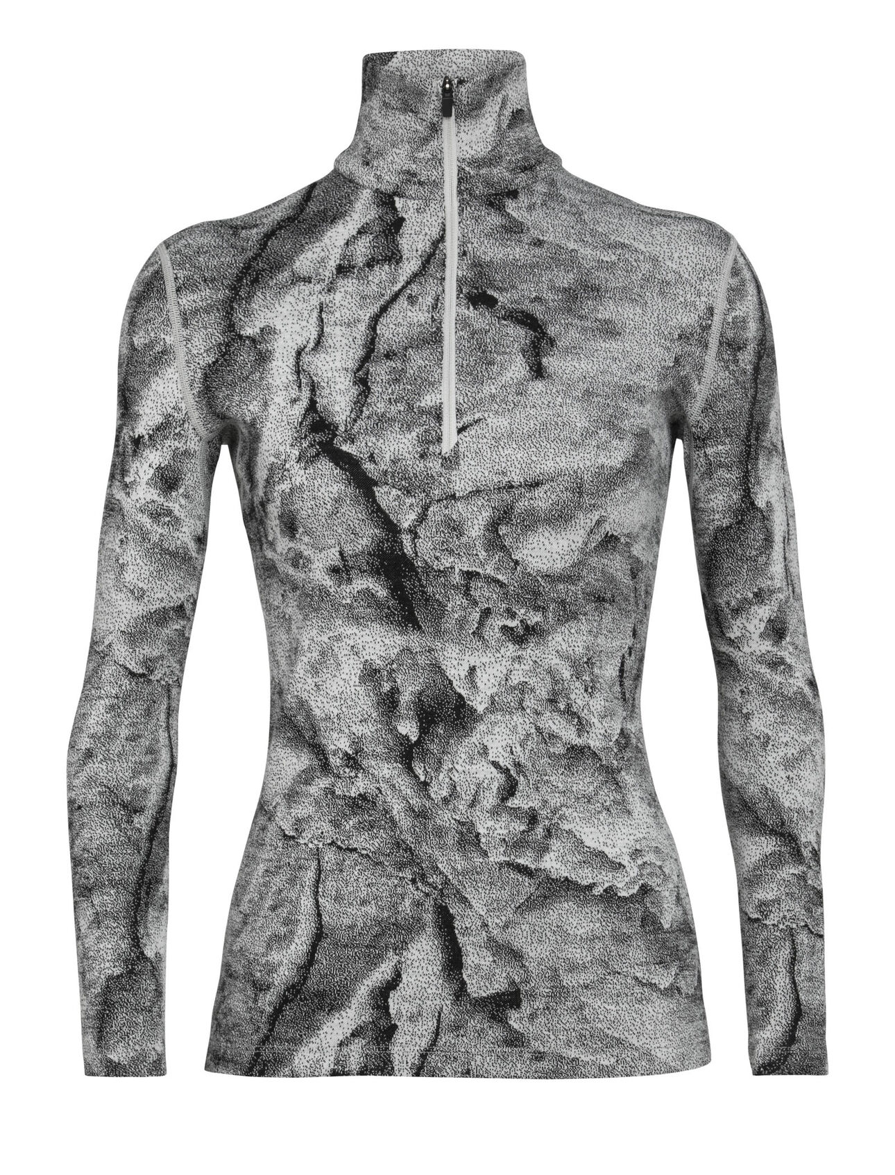 250 Vertex IB Glacier shirt met lange mouwen en halve rits