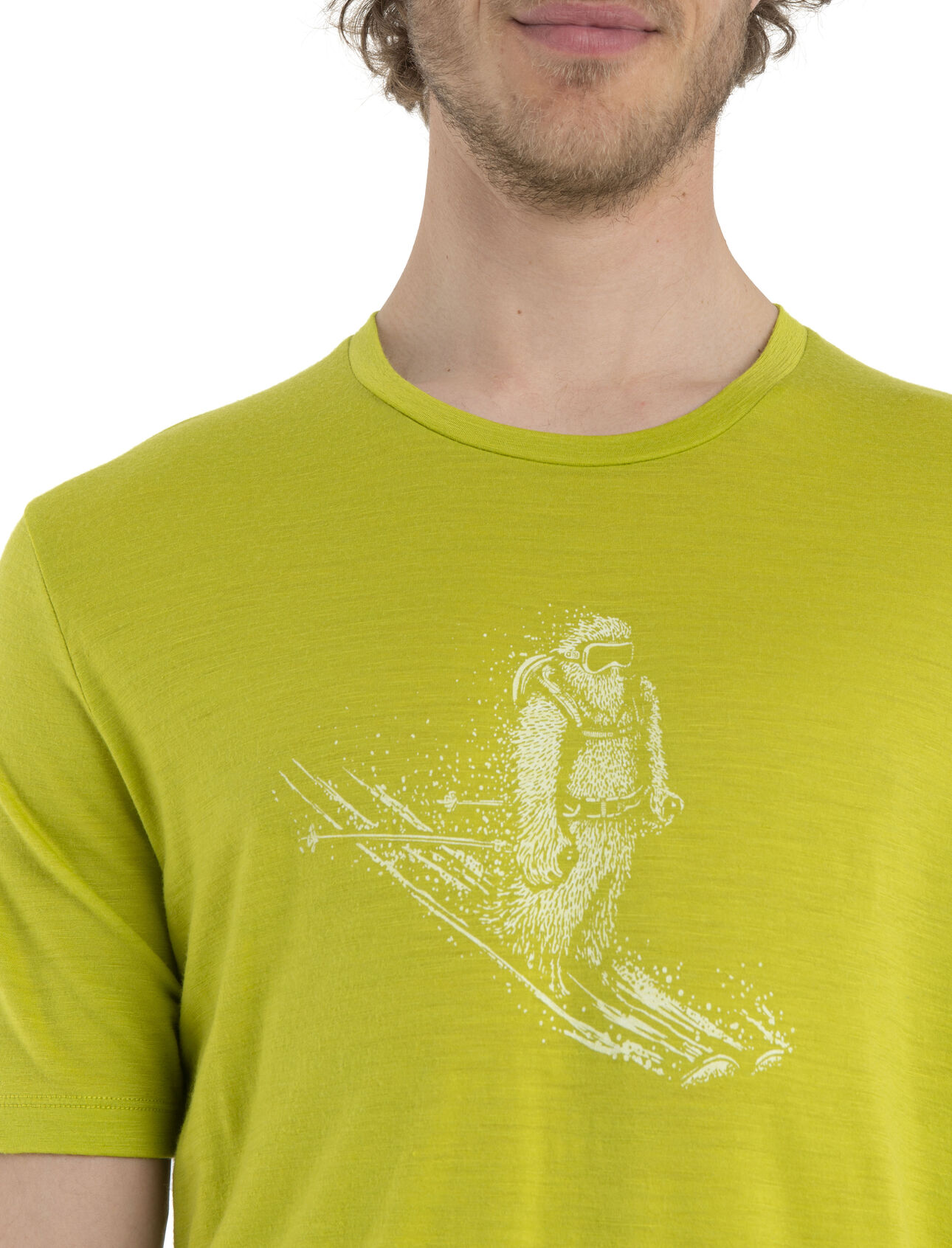 Icebreaker Tech Lite II SS Tee Ski Stripes - Camiseta lana merino - Hombre
