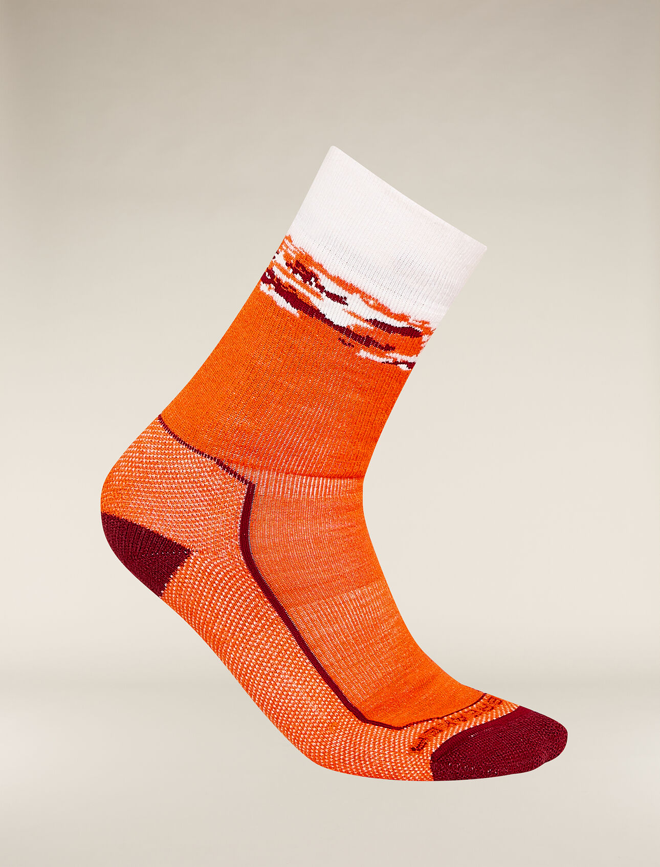 Mens Merino Hike+ Medium Crew Sedimentary Socks Durable, crew-length merino wool socks that are stretchy, breathable, and naturally odor-resistant with full cushion, the Hike+ Medium Crew Sedimentary socks feature an anatomical sculpted design for day hikes and backpacking trips.