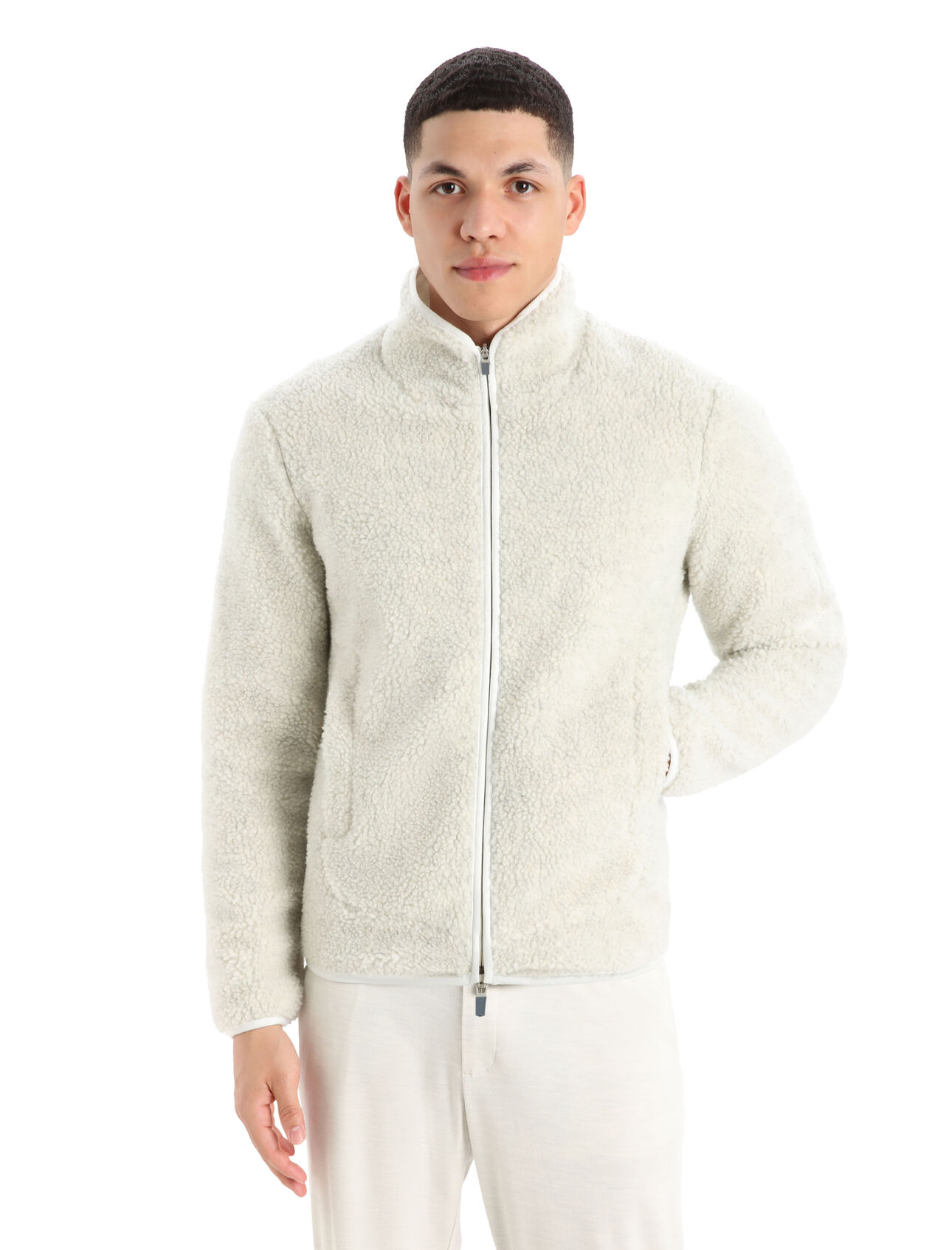 Veste zippée manches longues effet fourrure mérinos RealFleece™ Homme Associant une conception technique aux bienfaits naturels de la laine mérinos, la veste zippée manches longues effet fourrure RealFleece™ est une polaire chaude et ultra-confortable, idéale pour la superposition et les aventures par temps froid. 