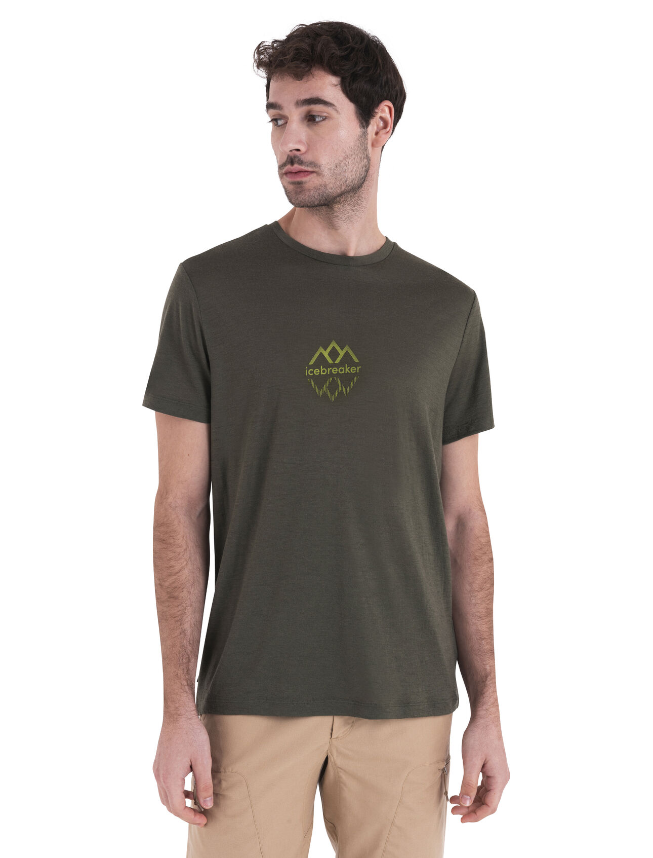 Mens Merino 150 Tech Lite Short Sleeve T-Shirt Icebreaker Logo Reflections Our most versatile tech tee that provides comfort, breathability and odour-resistance for four seasons worth of adventure, the Merino 150 Tech Lite III Short Sleeve Tee Ewe Bound features 100% merino for all-natural performance. The original artwork features a reflective reference to New Zealand's Aoraki.