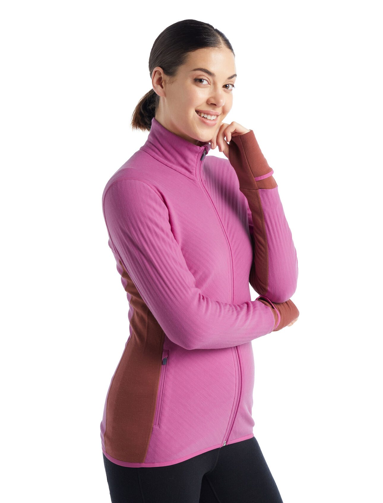 RealFleece™ Maglia a maniche lunghe con zip Descender