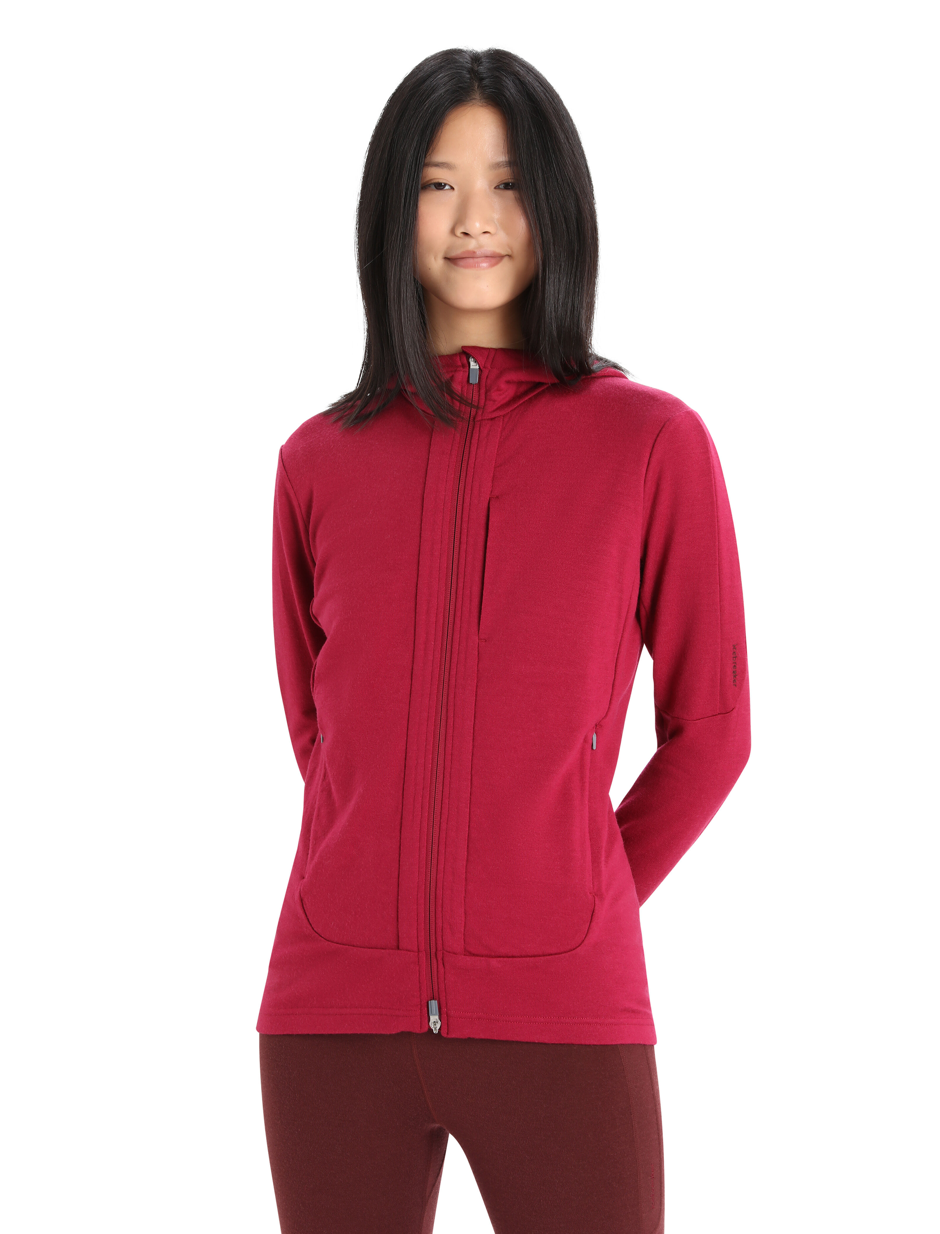 monrow double layer hoodie dress
