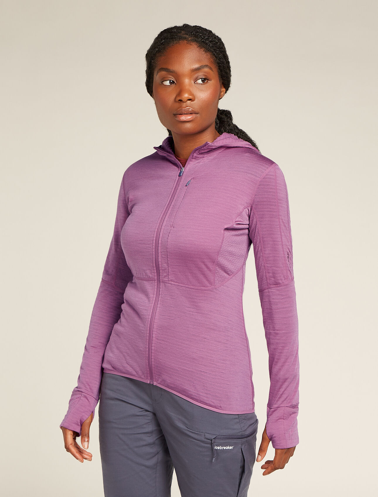 Merino Blend 200 Realfleece™ Descender Long Sleeve Zip Hoodie