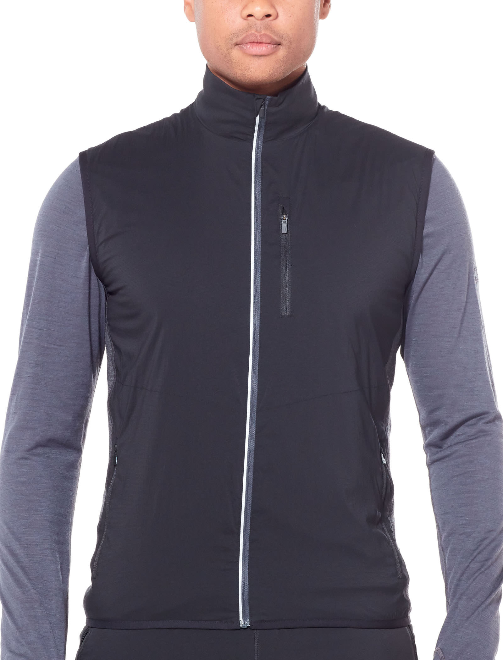 Merino Wool Icebreaker Merino Mens Tech Trainer Hybrid Vest Sports Outdoors Down Down Alternative