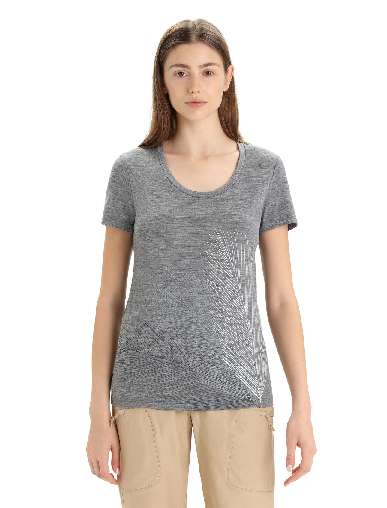 T-shirt a maniche corte e scollo rotondo in lana merino Tech Lite II Plume Donna La Maglietta a maniche corte con scollo rotondo Tech Lite II Plume, versatile maglietta tecnica in 100% lana merino per una prestazione completamente naturale, offre comfort, traspirabilità e naturale resistenza agli odori per qualunque avventura tu abbia in programma. La grafica originale della maglietta, opera di Bill Horton, presenta una disegno a linea continua ispirato dal primo strumento di volo. 