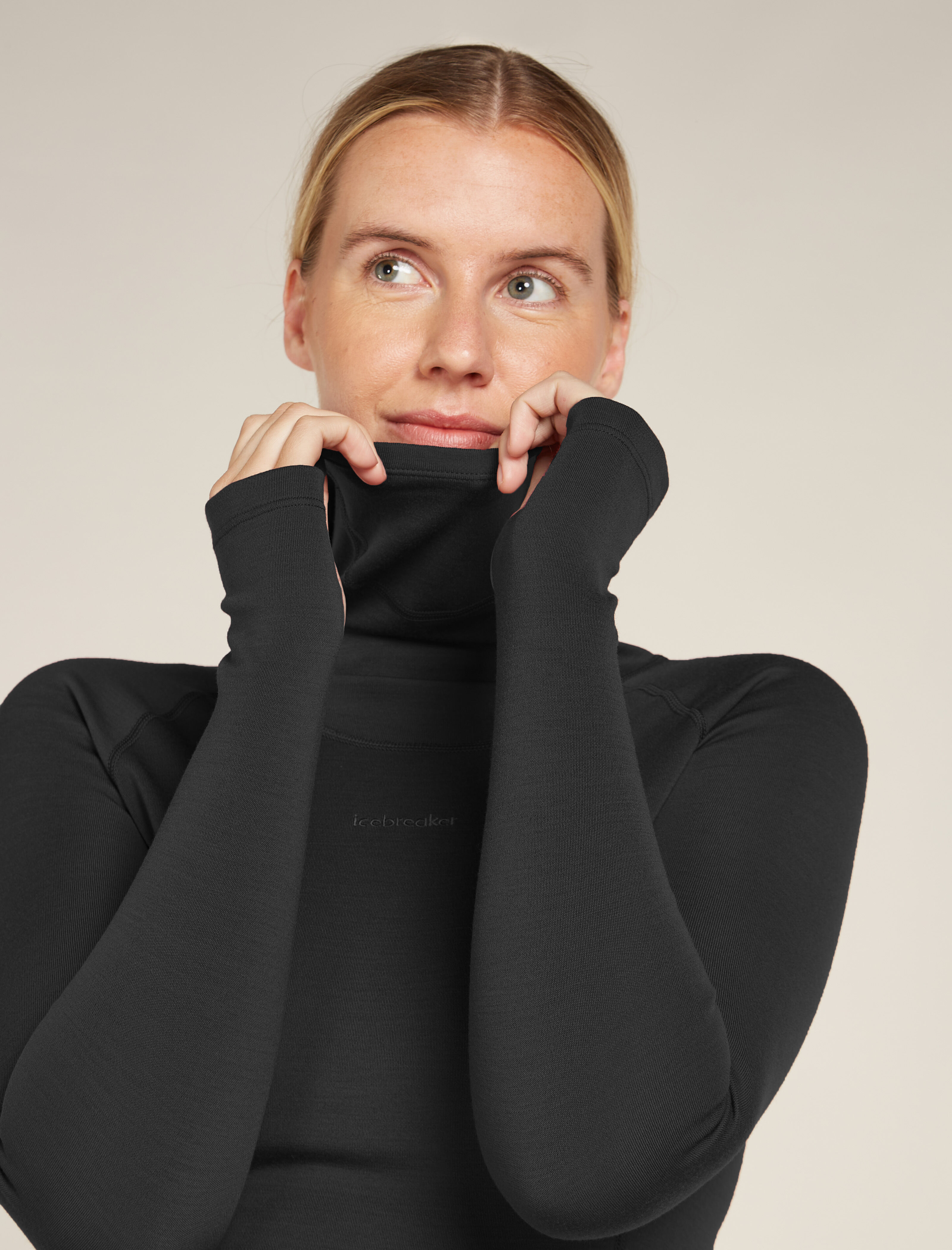 Women s 300 MerinoFine Polar Long Sleeve Roll Neck Thermal Top