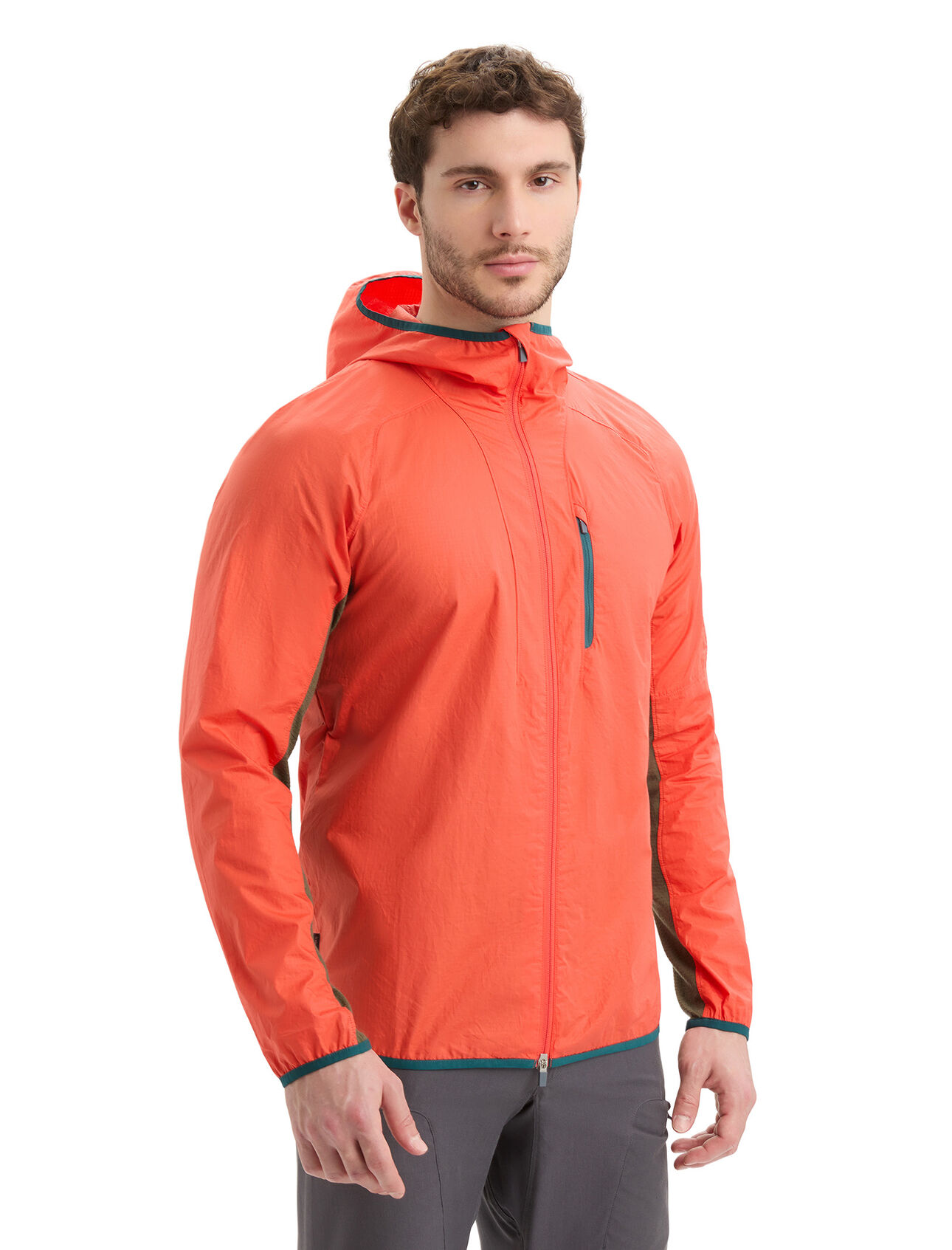 Mens Shell+™ Merino Cotton Windbreaker A lightweight layer that shields against the wind and light rain during active mountain adventures, the Shell+™ Cotton Windbreaker puts a natural spin on technical outerwear.