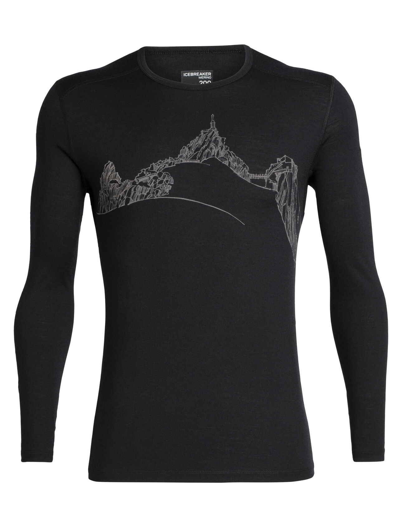 Maglia girocollo a maniche lunghe 200 Oasis Aiguille du Midi