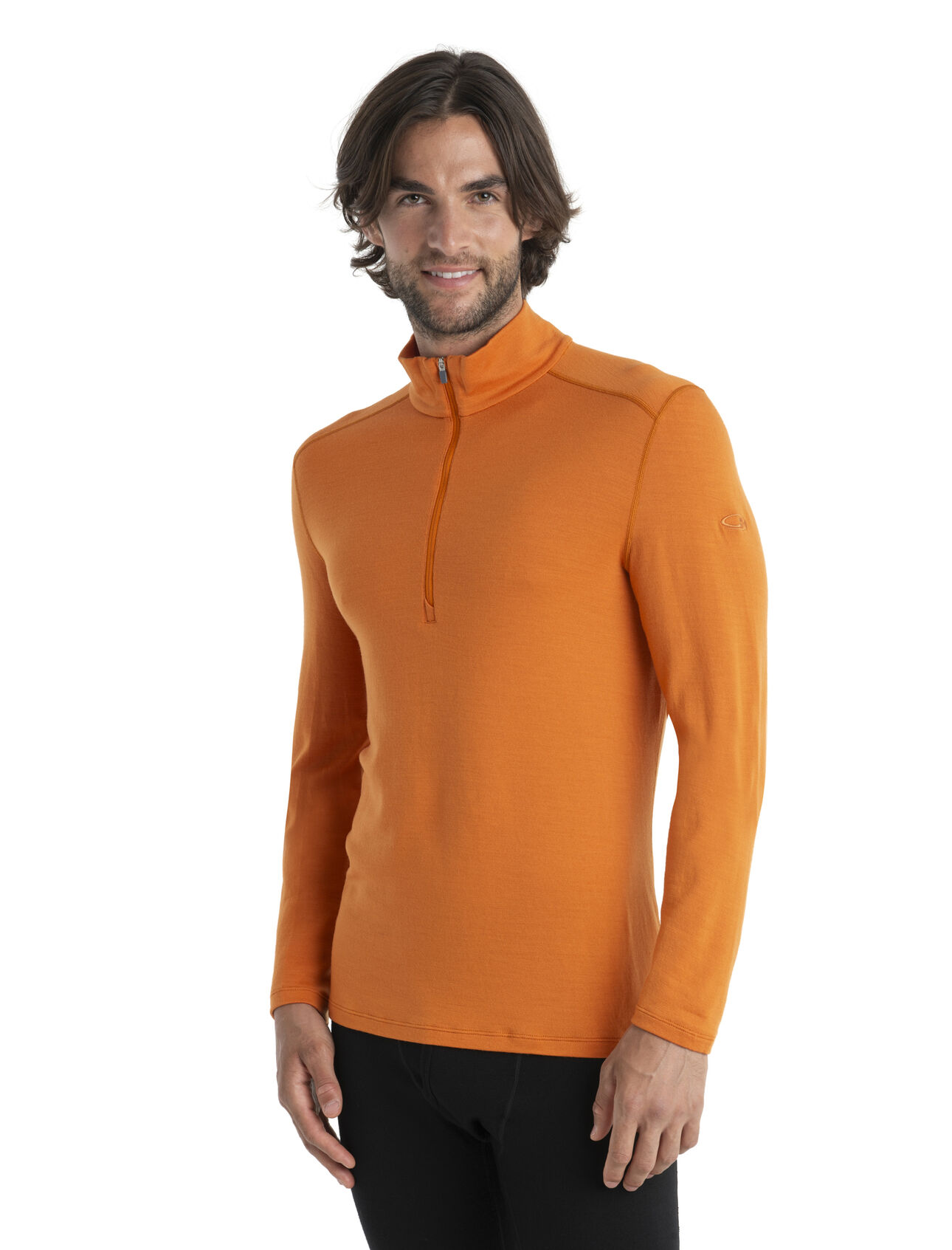 Technical Printed Half-Zip Long-Sleeved Top - Ready to Wear