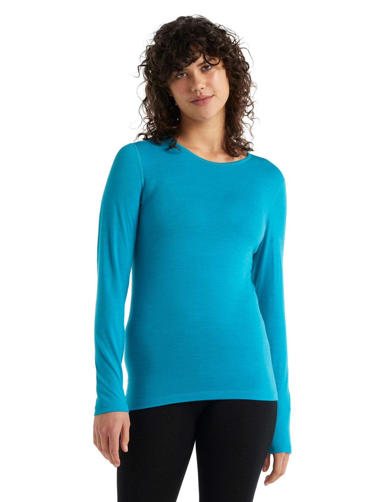 Maglia termica con girocollo e maniche lunghe in lana merino 200 Oasis