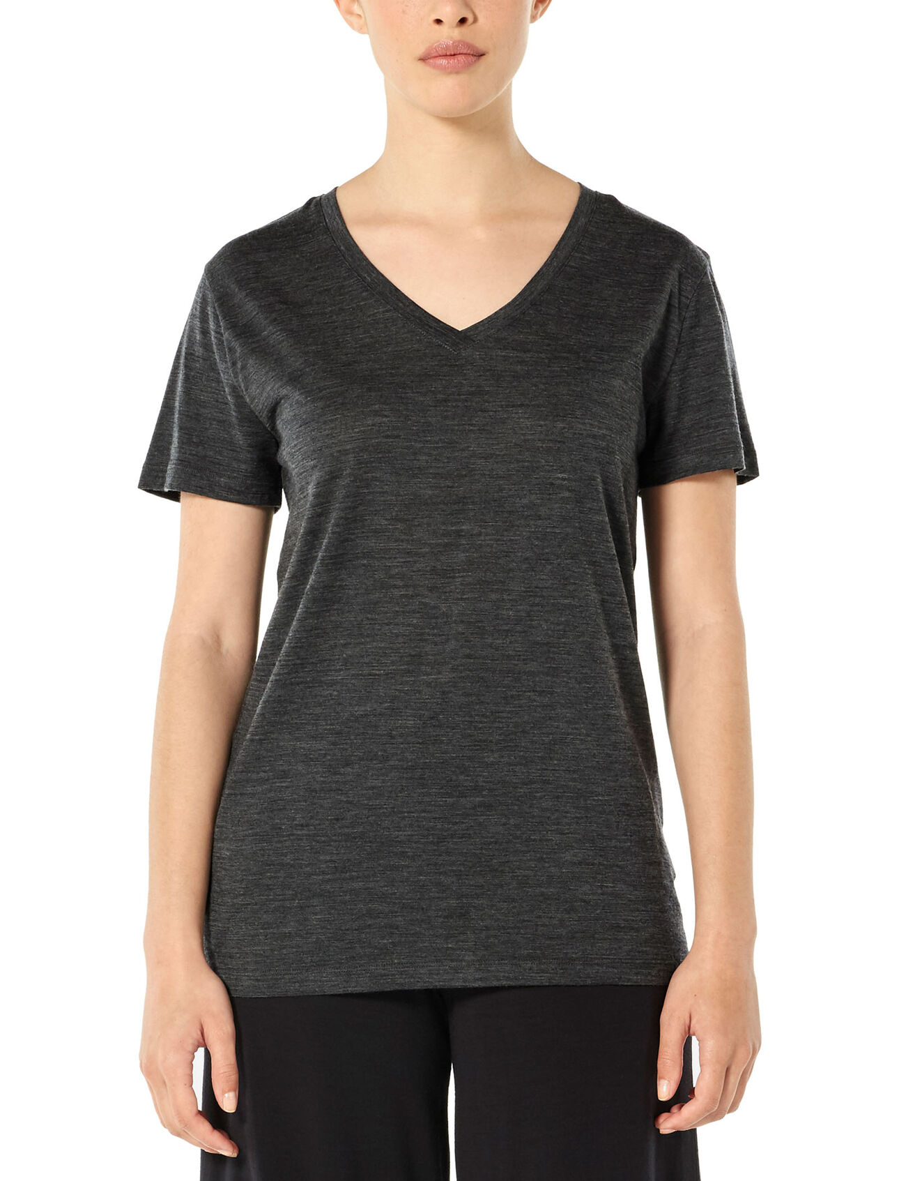 Merino Ravyn T-Shirt mit V-Ausschnitt