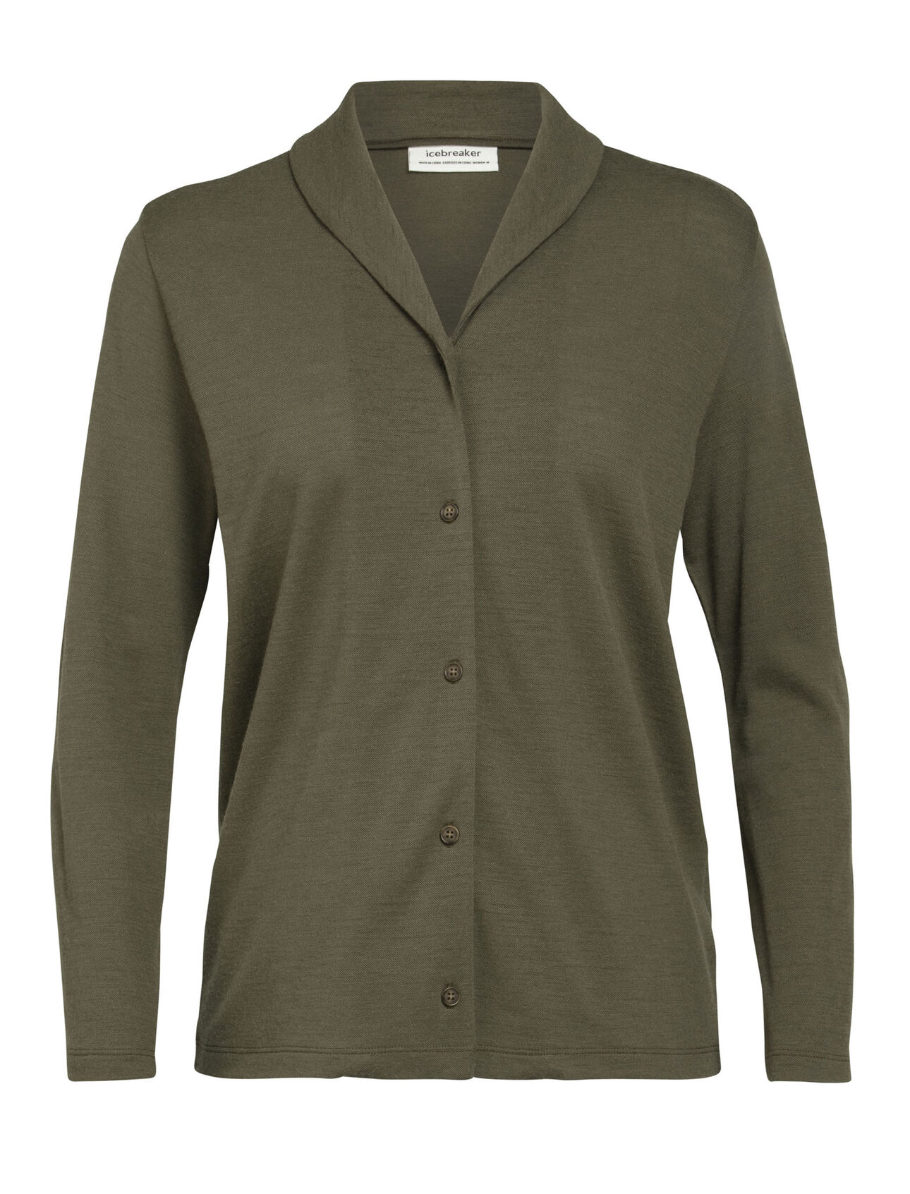 Merino Pique Long Sleeve Shirt