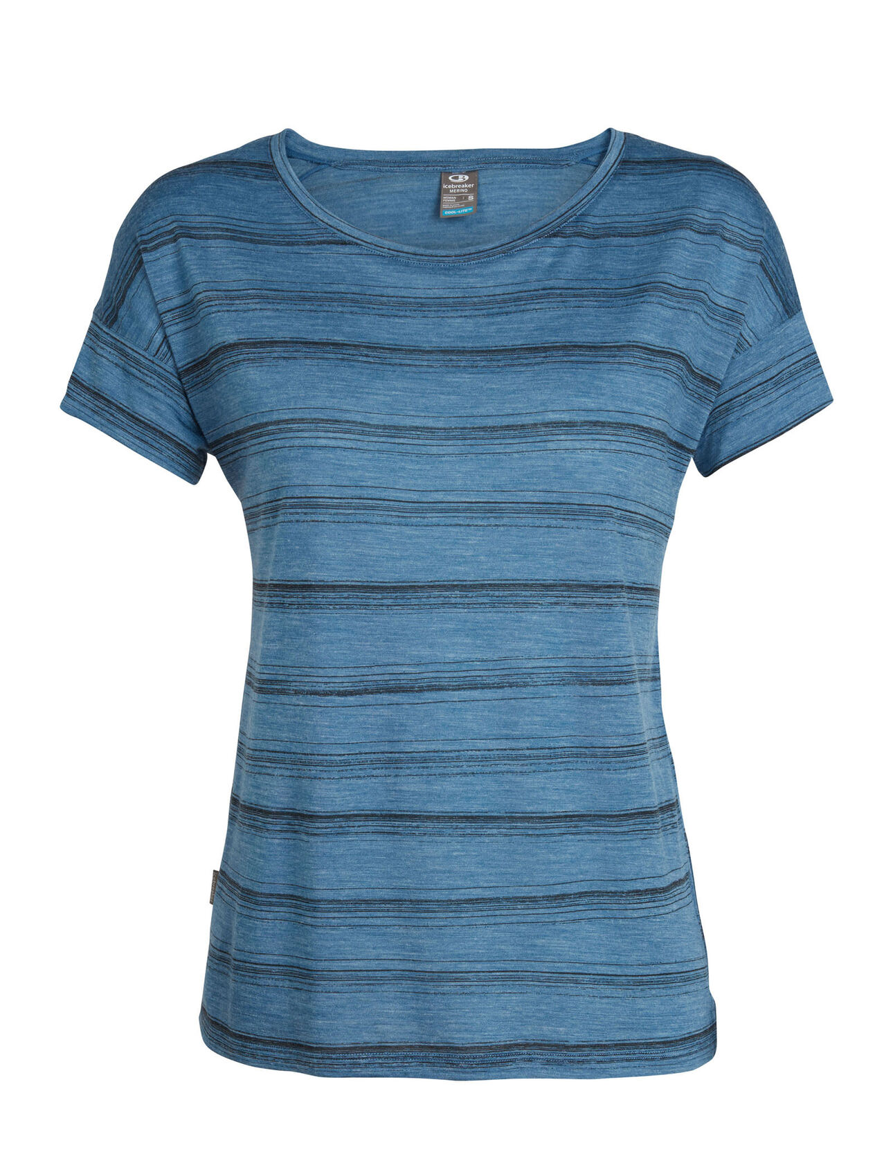 Cool-Lite™ Via T-shirt met korte mouwen en lage ronde hals van merinowol