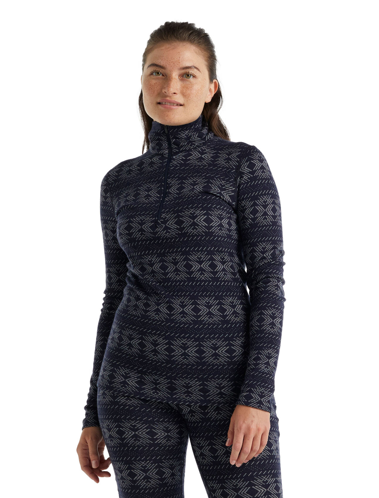 Merino 250 Vertex Long Sleeve Half Zip Thermal Top Crystalline