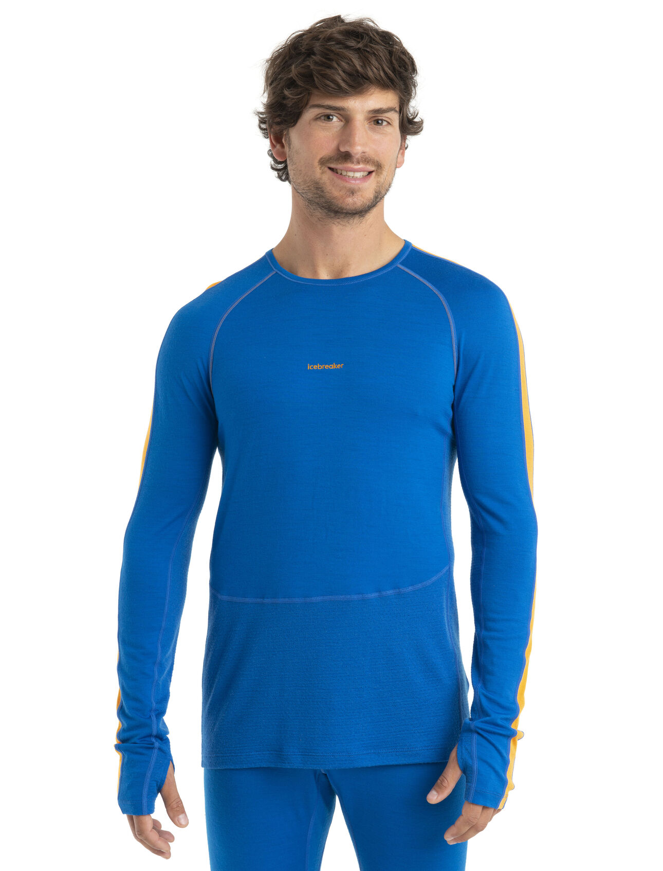 Mens 200 ZoneKnit™ Merino Long Sleeve Crewe Thermal Top A midweight merino base layer top designed to help regulate temperature during high-intensity activity, the 200 ZoneKnit™ Long Sleeve Crewe features 100% pure and natural merino wool.