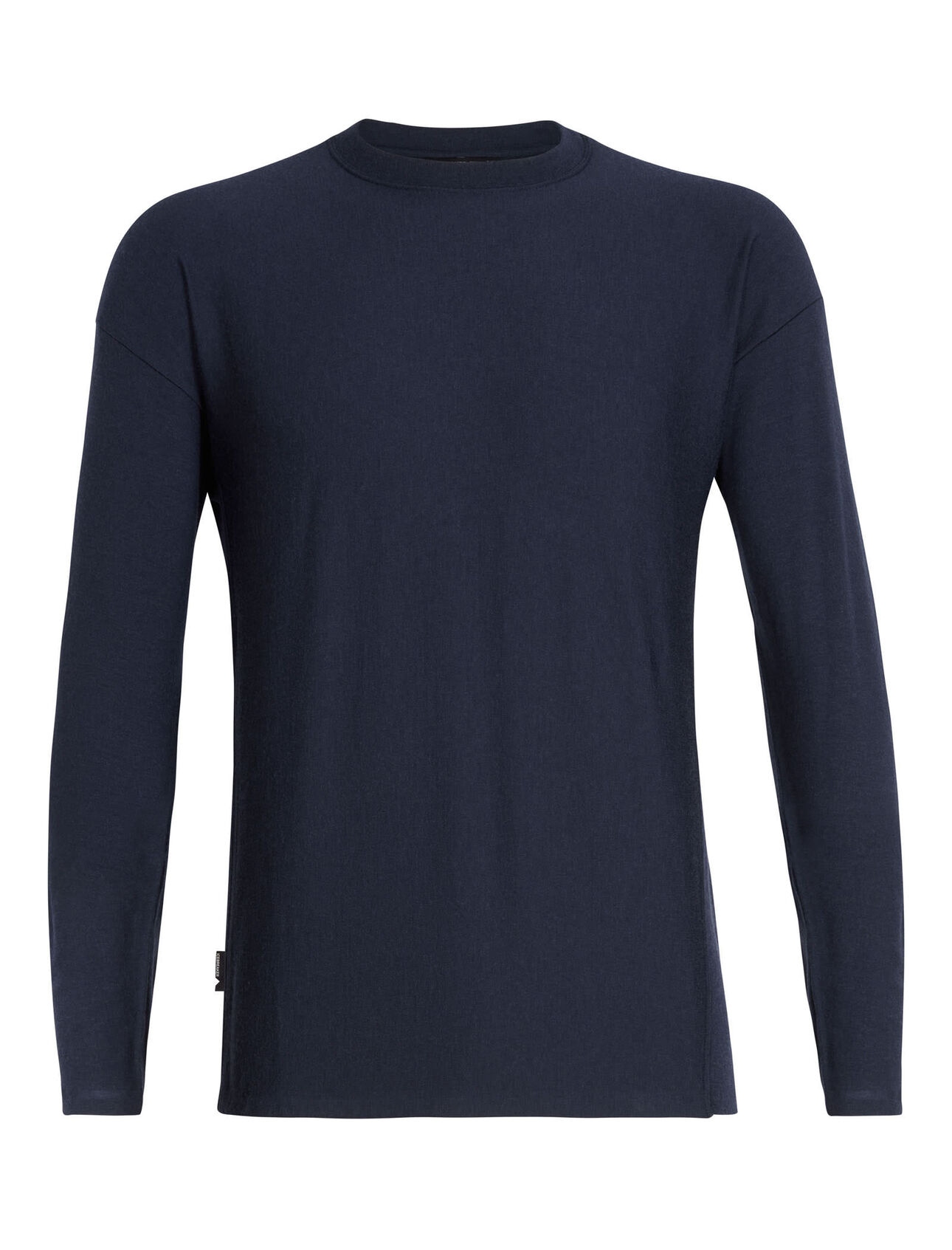 Mens Merino 旅 Tabi Micro Terry Laid Back Long Sleeve Crewe Top