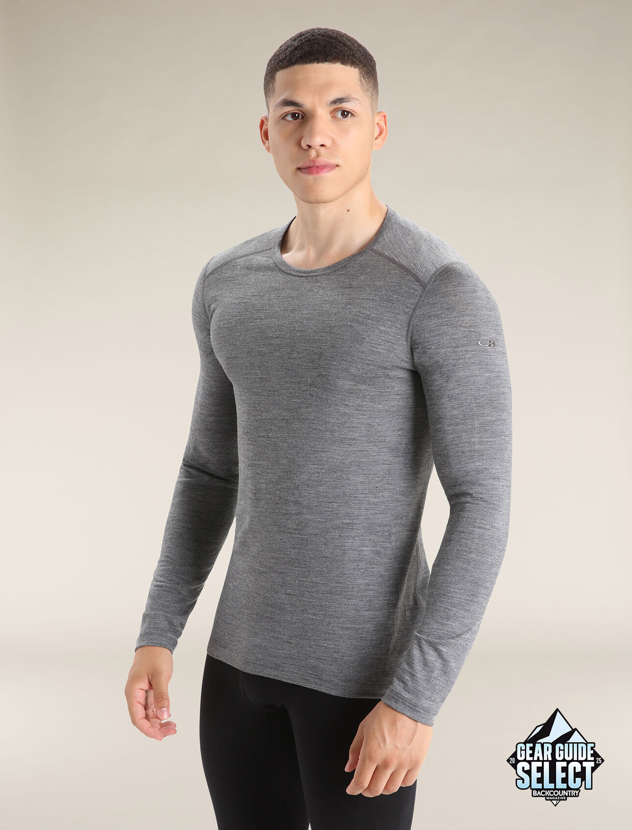 Merino 200 Oasis Thermo-Langarmshirt mit Rundhalsausschnitt
