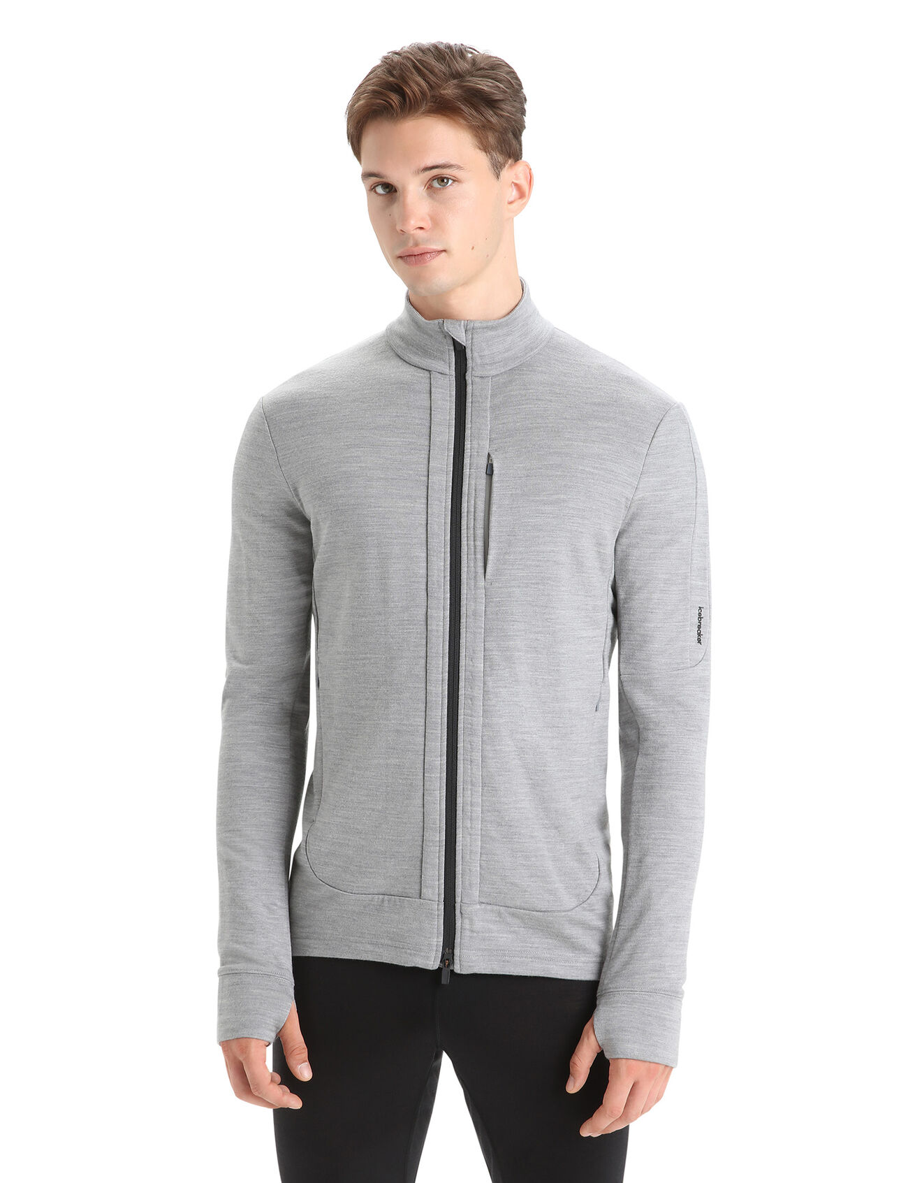 Mens Merino Quantum III Long Sleeve Zip Jacket A 100% merino wool mid layer ideal for technical mountain adventures, the Quantum III Long Sleeve Zip helps regulate your body temperature when you're on the move.