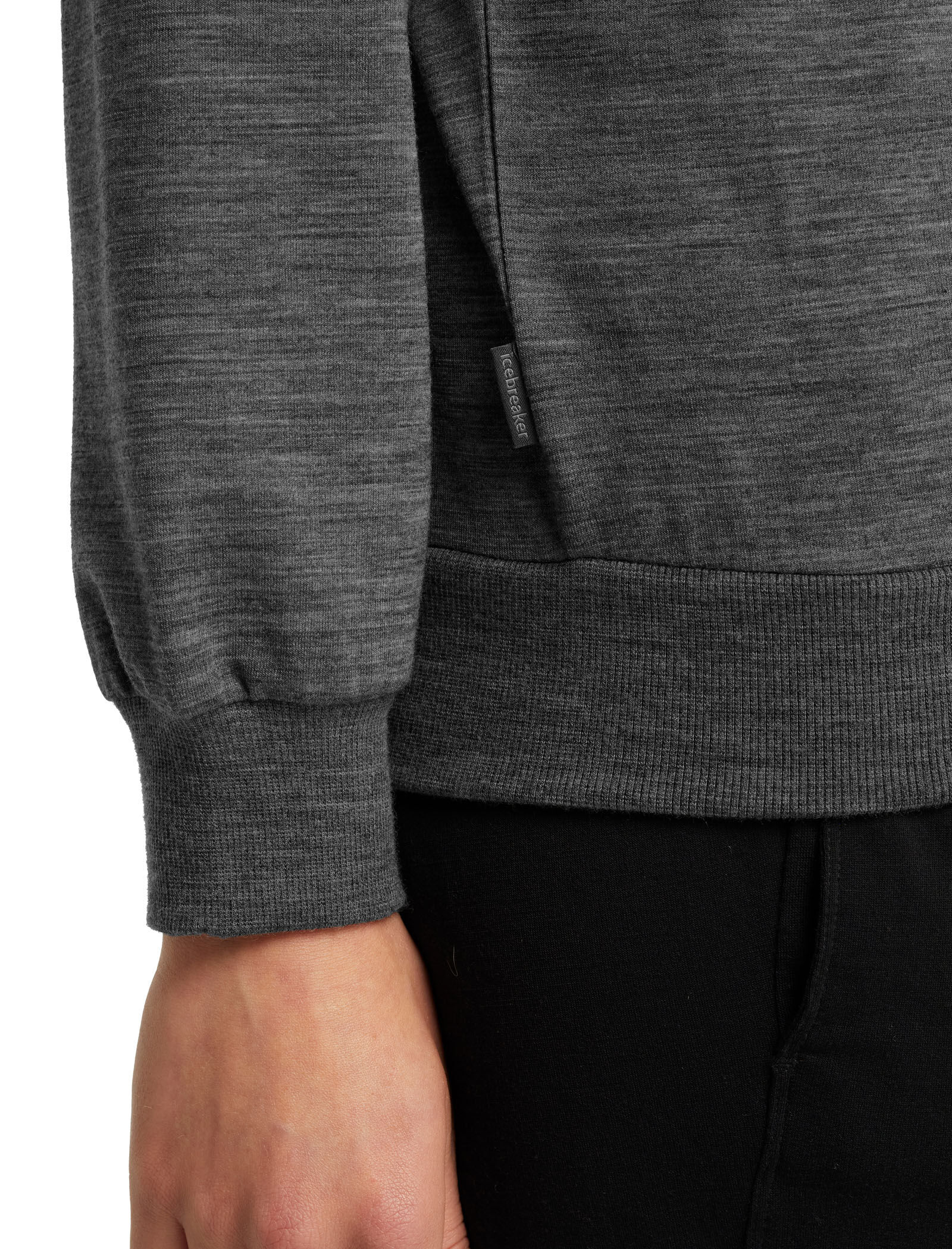 women's crush long sleeve zip hood