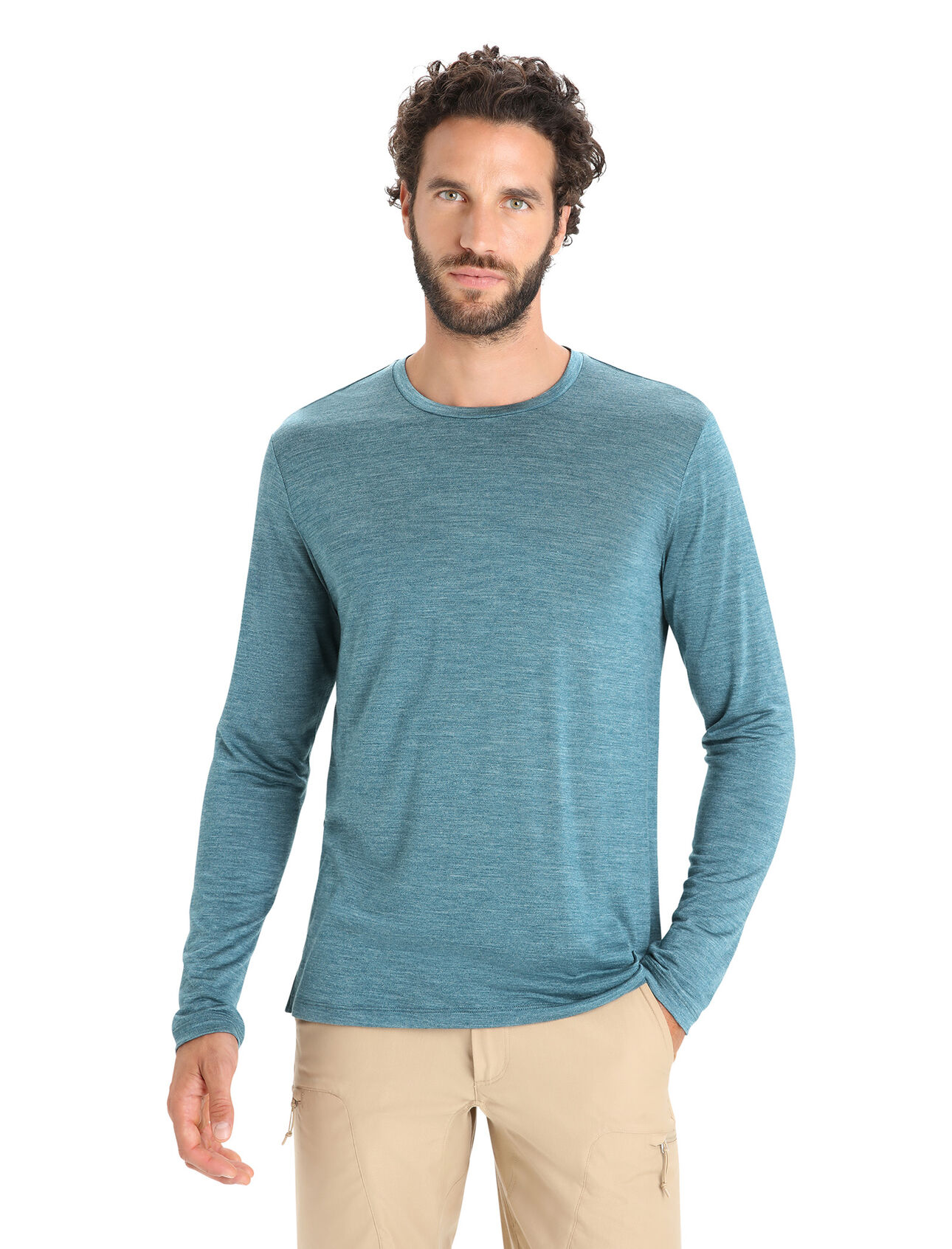 Merino Sphere II Langarmshirt Herren Ein weiches langärmliges Merinomix T-Shirt aus unserem leichtgewichtigen Cool-Lite™ Jersey, das Sphere II Langarmshirt bietet natürliche Atmungsaktivität, Geruchshemmung und Komfort. 