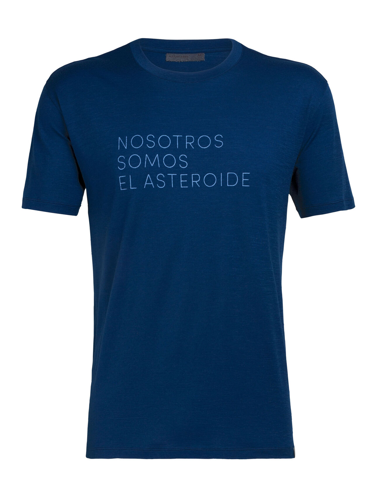 nature dye Tech Lite T-shirt Asteroid Spanish met korte mouwen en ronde hals van merinowol