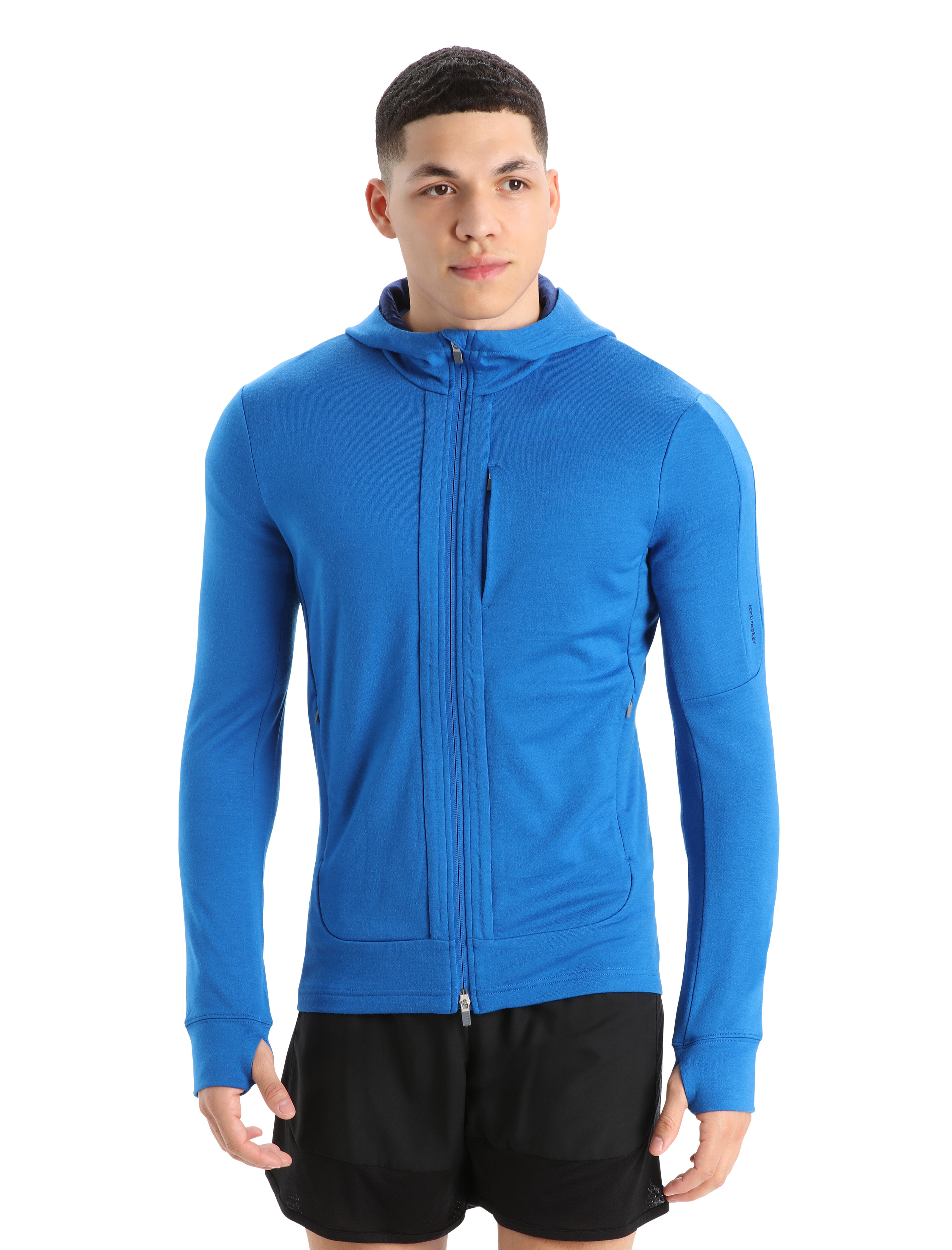Icebreaker mens quantum ls zip hood sales