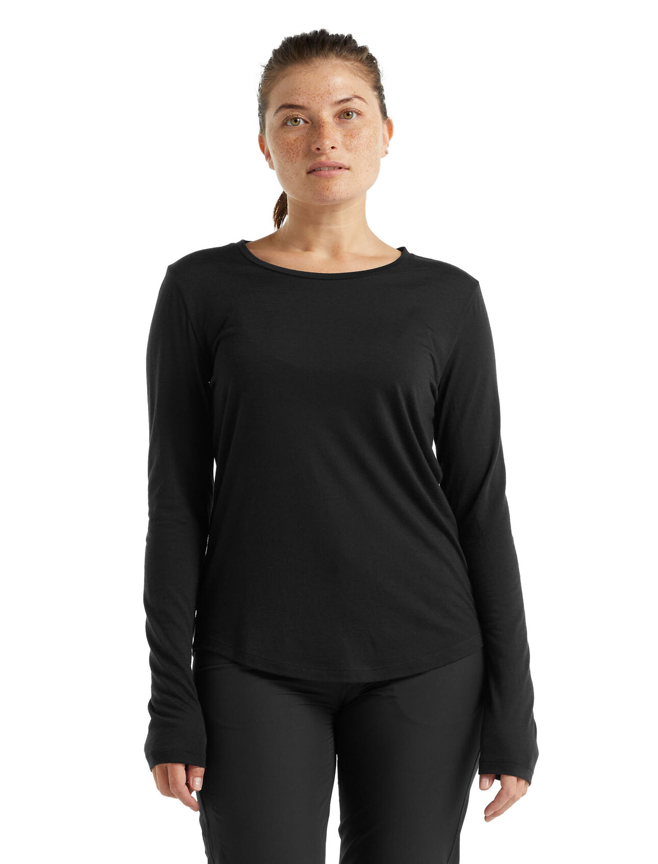 Cool-Lite™ Merino Sphere Long Sleeve Low Crewe T-Shirt