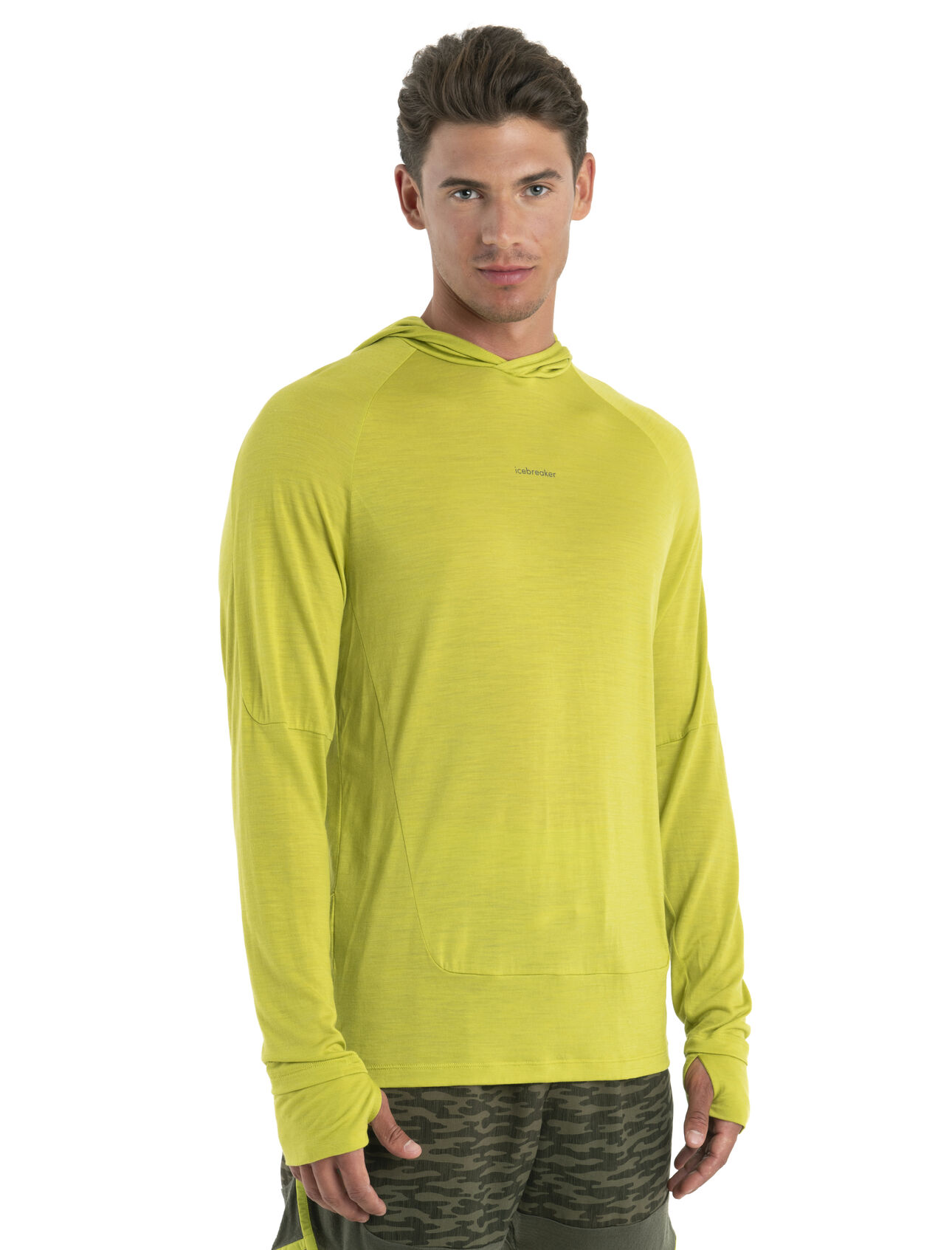 Mens 125 Cool-Lite™ Merino Long Sleeve Hoodie A lightweight and breathable performance hoodie designed for aerobic days outside, the Cool-Lite™ Hoodie features our moisture-wicking Cool-Lite™ merino jersey fabric.