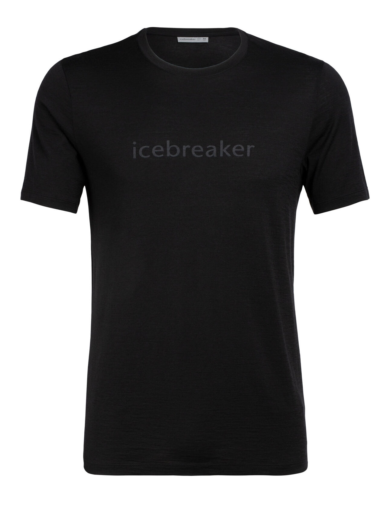 Tech Lite kortärmad t-shirt icebreaker Wordmark med rund halsringning