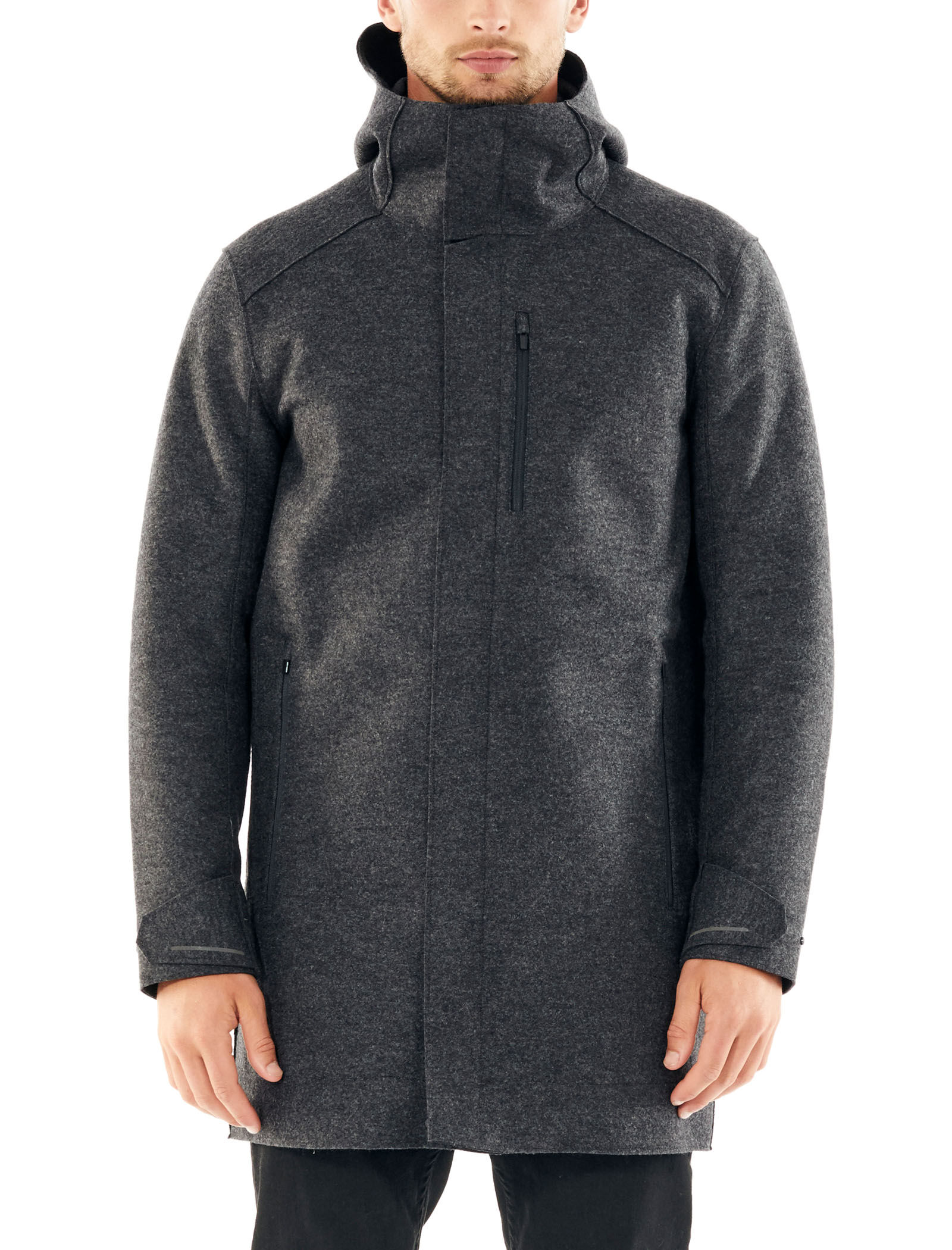 Felted Merino Hooded Jacket by Icebreaker Online | THE ICONIC | New Zealand