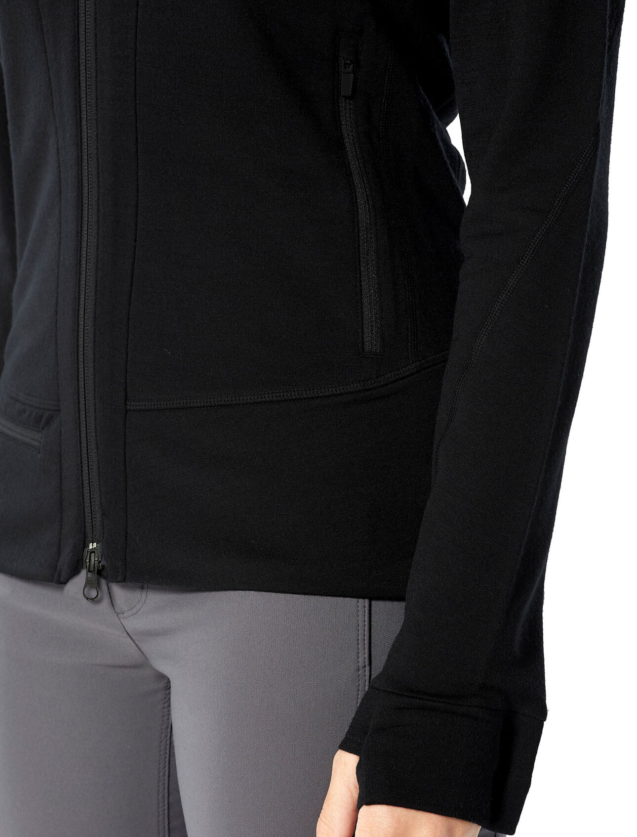 Merino Quantum II Long Sleeve Zip Hood Jacket | icebreaker