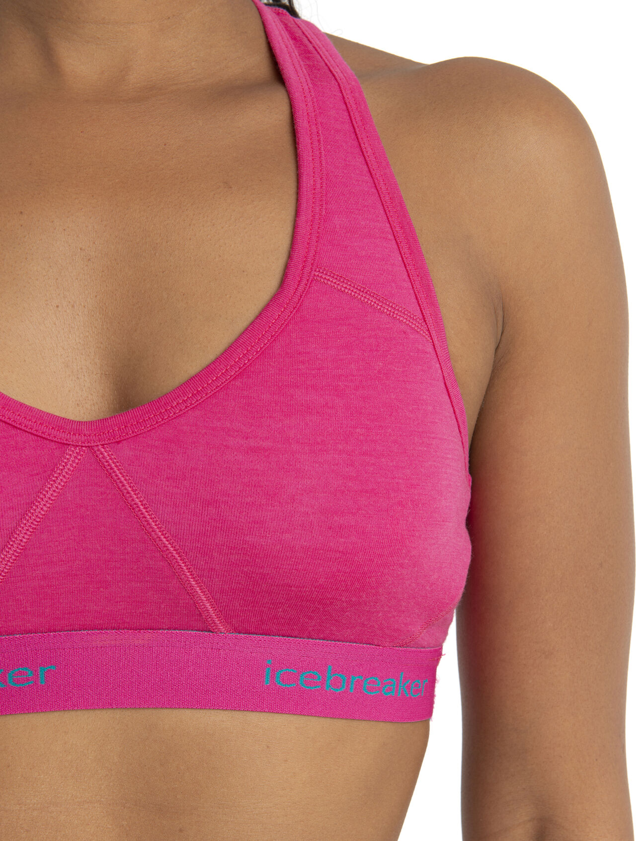 Women's merino wool sports bra Sprite Racerback