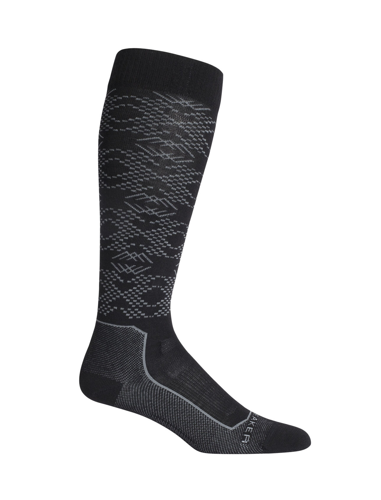 Chaussettes au-dessus du mollet Ski+ ultralégères Crystalline en mérinos