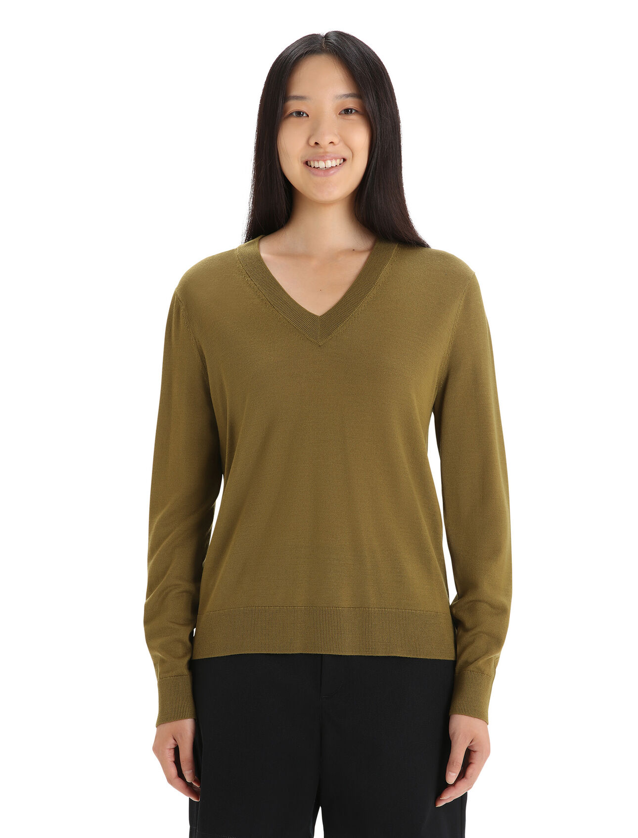 100% Extra Fine Merino V Neck Jumper