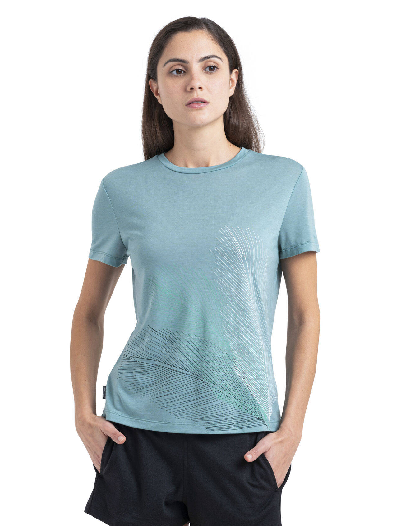 Merino Blend Core Short Sleeve T-Shirt Plume