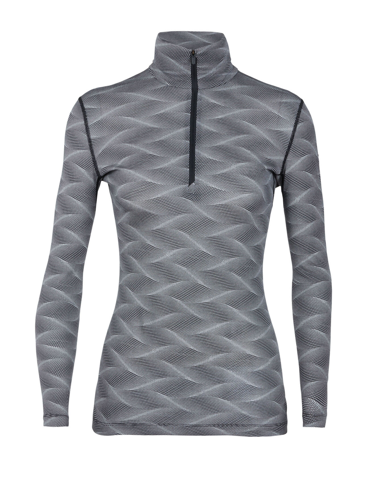 Womens Merino 200 Oasis Long Sleeve Half Zip Curve Thermal Base Layer Top Icebreaker