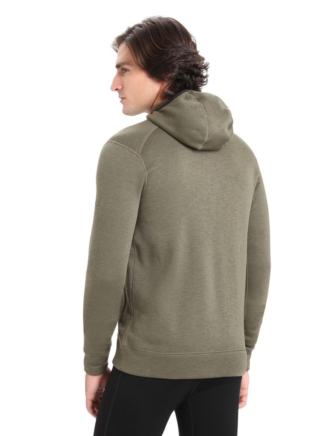 Men's RealFleece™ Merino Elemental Long Sleeve Zip Hood Jacket | icebreaker
