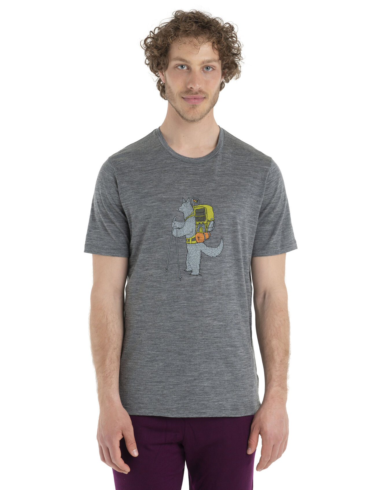 Mens Merino 150 Tech Lite II Short Sleeve T-Shirt Tech Head Our versatile tech tee that provides comfort, breathability and odour-resistance for any adventure you can think of, the 150 Tech Lite II Short Sleeve Tee Tech Head features 100% merino for all-natural performance. The tee's original artwork features a whimsical illustration of a New Zealand sheepdog packed and ready for a backcountry adventure.