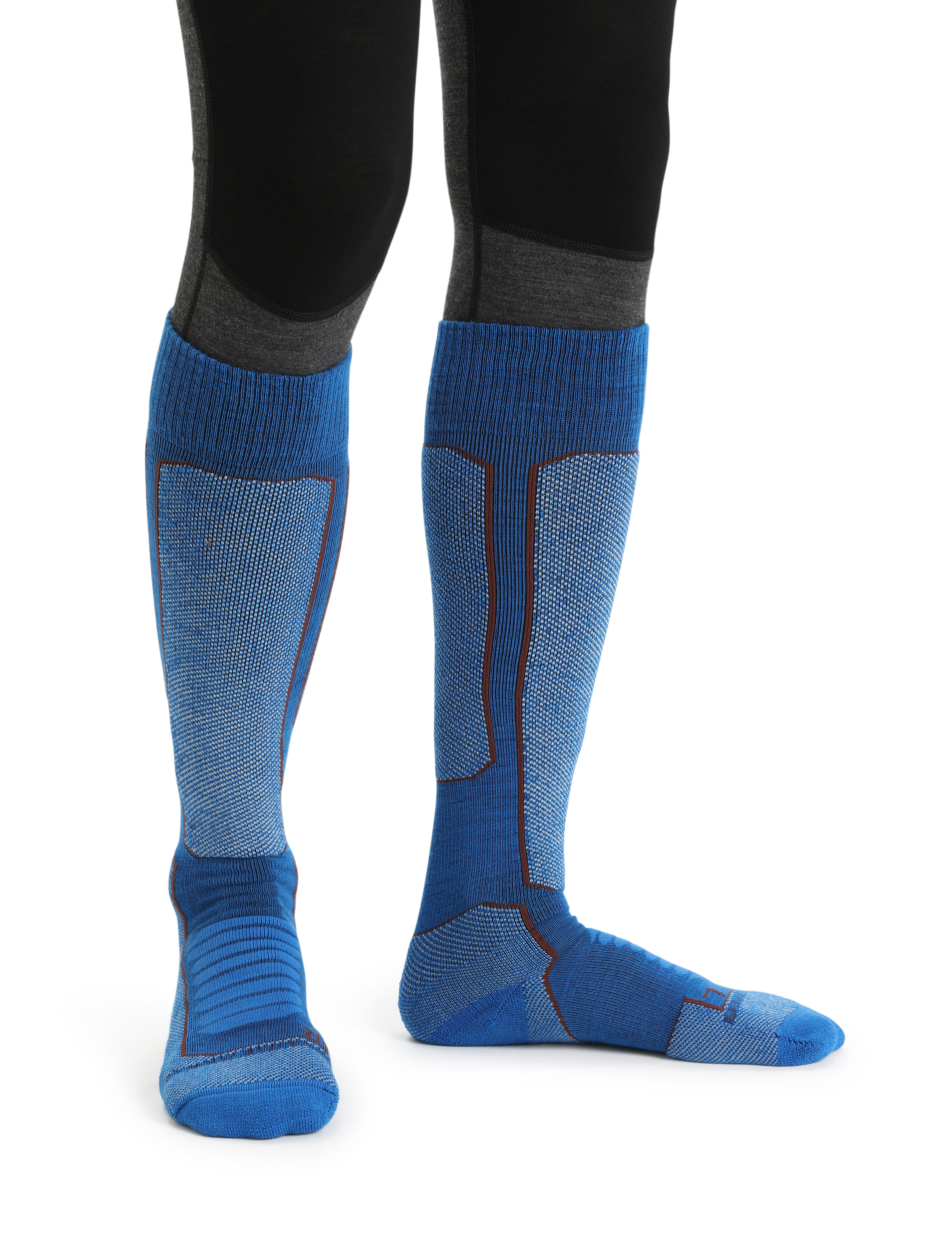 IcebreakerIcebreaker Over The Calf Medium Cushion Wool Ski Socks For Men Calzini Uomo Marca 
