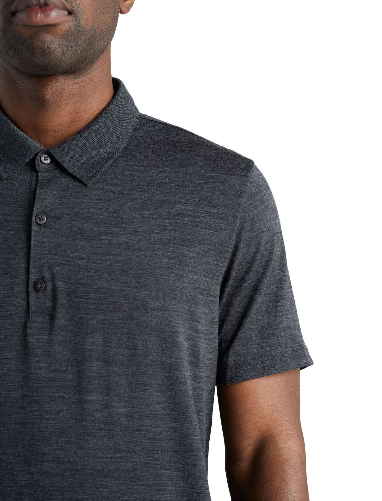 Mens Merino Tech Lite Short Sleeve Polo Top Icebreaker