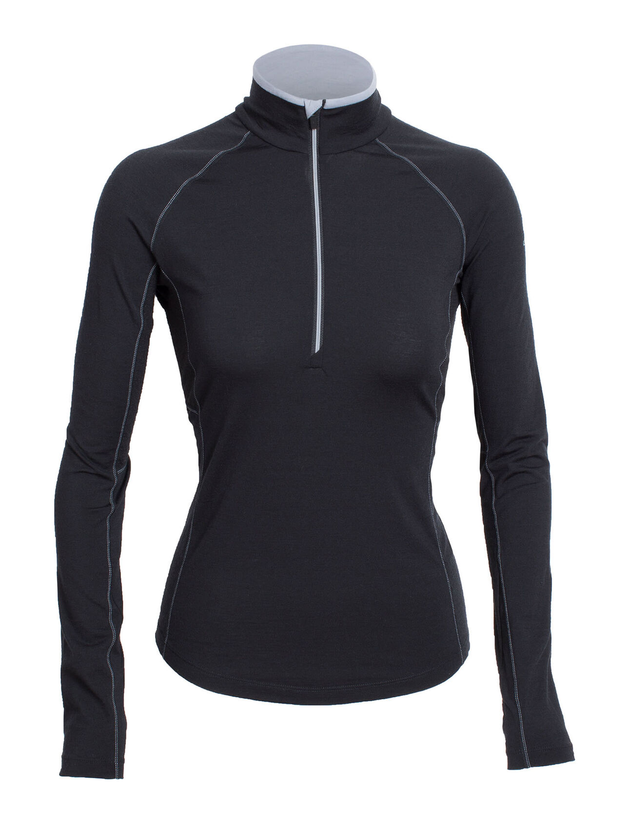Womens Merino Bodyfitzone Zone Long Sleeve Half Zip Thermal Base Layer Top Icebreaker