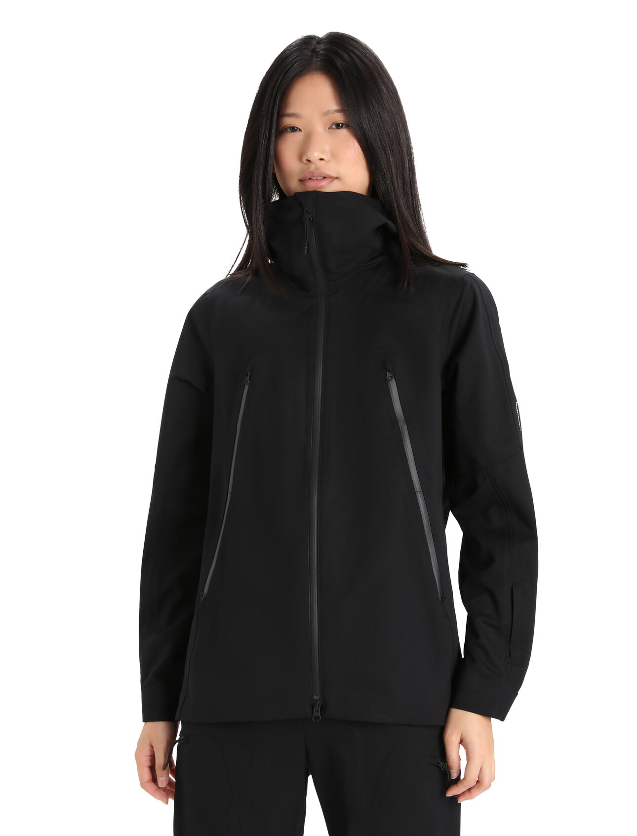 Womens Shell+™ Merino Hooded Jacket An ultra-versatile, highly weather resistant shell jacket made with 100% pure merino wool, the Shell+™ Hooded Jacket features a durable, PFC-free water-repellent finish to keep you warm and dry in changing conditions.