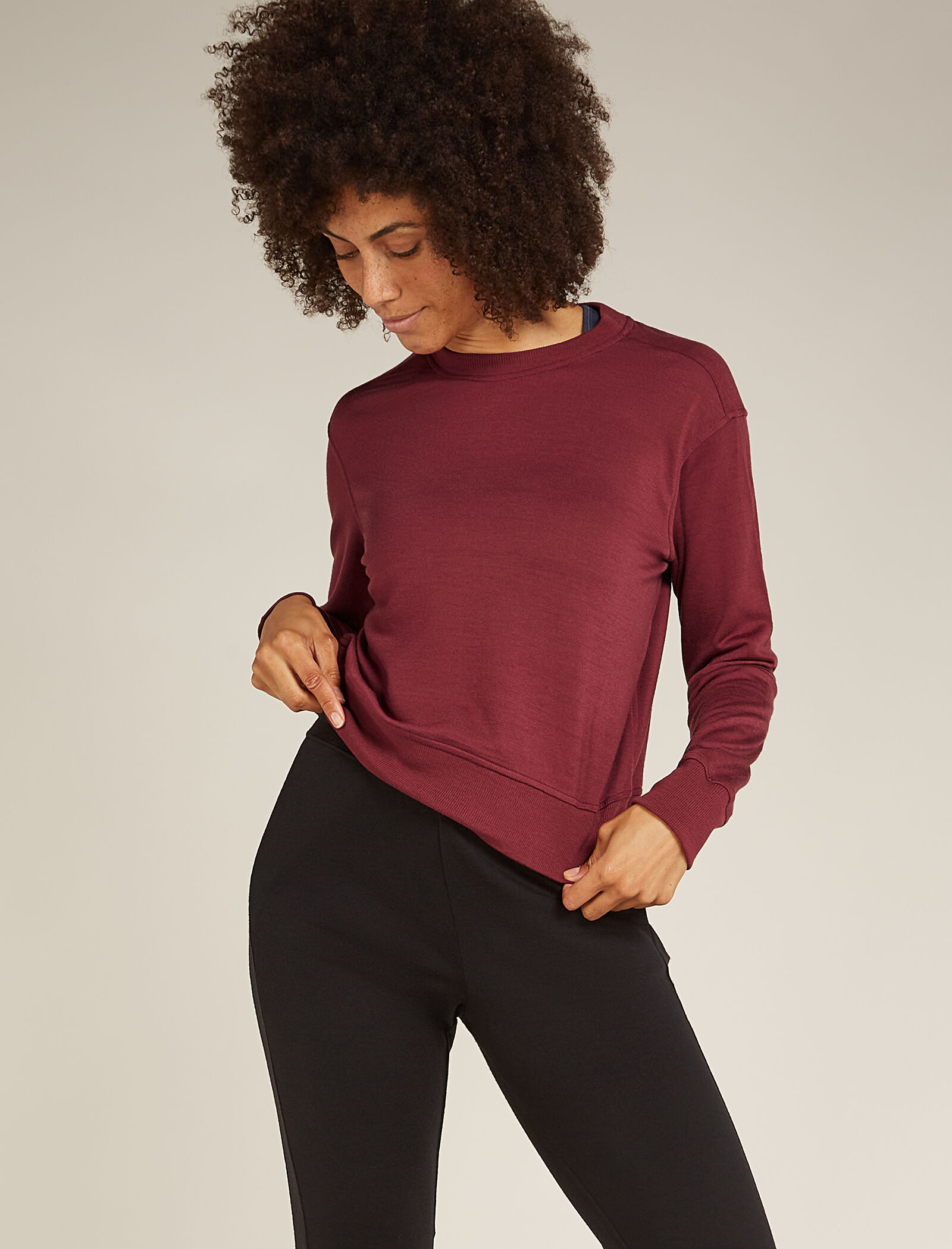 Women s Merino Blend 200 Crush Long Sleeve Sweatshirt