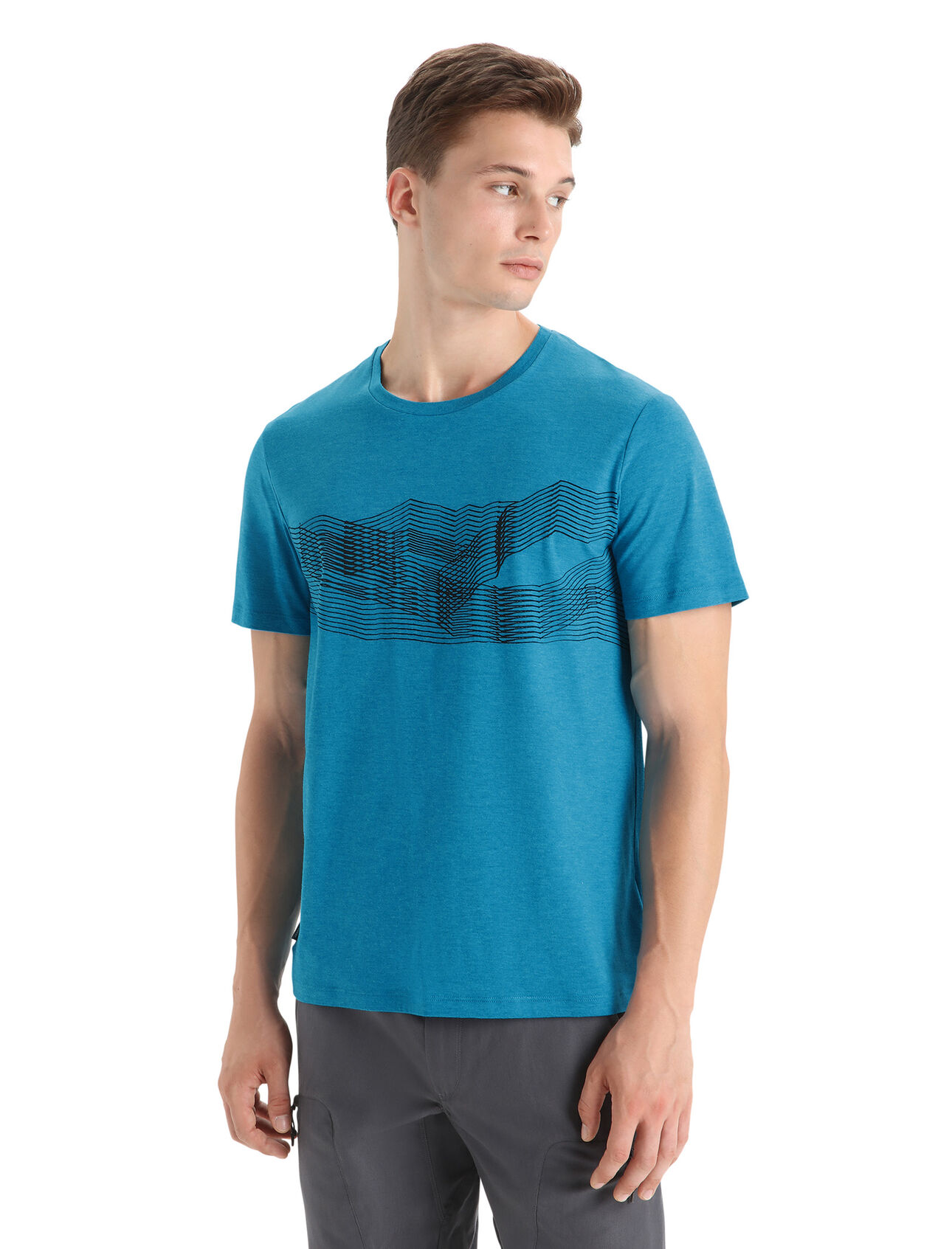 Mens Merino Central Classic Short Sleeve T-Shirt St Anton A clean, classic and comfortable everyday tee that blends natural merino wool with organically grown cotton, the Central Classic Short Sleeve Tee St Anton has you covered any day of the week. 