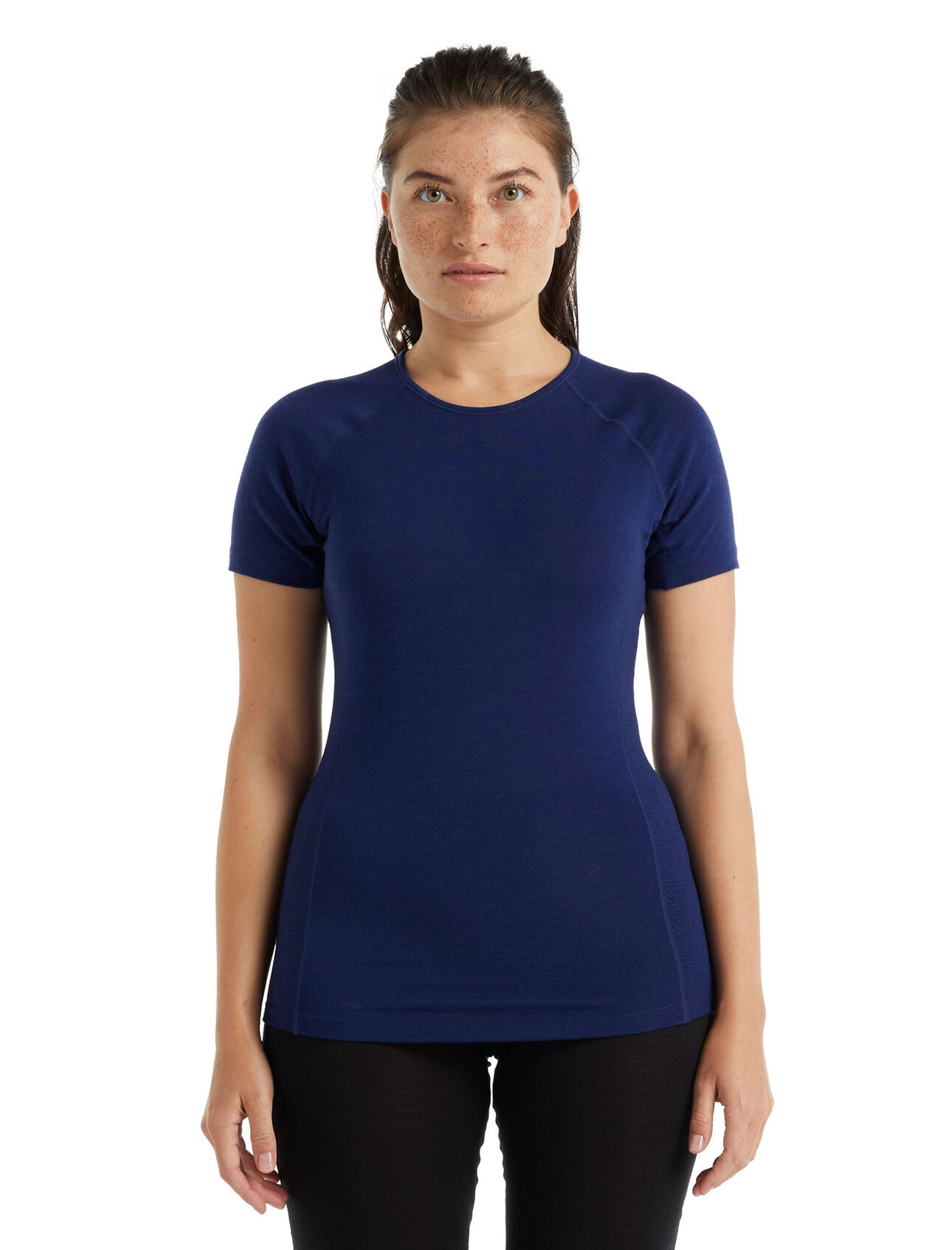 BodyfitZone™ Merino 150 Zone Thermo-Kurzarmshirt mit Rundhalsausschnitt