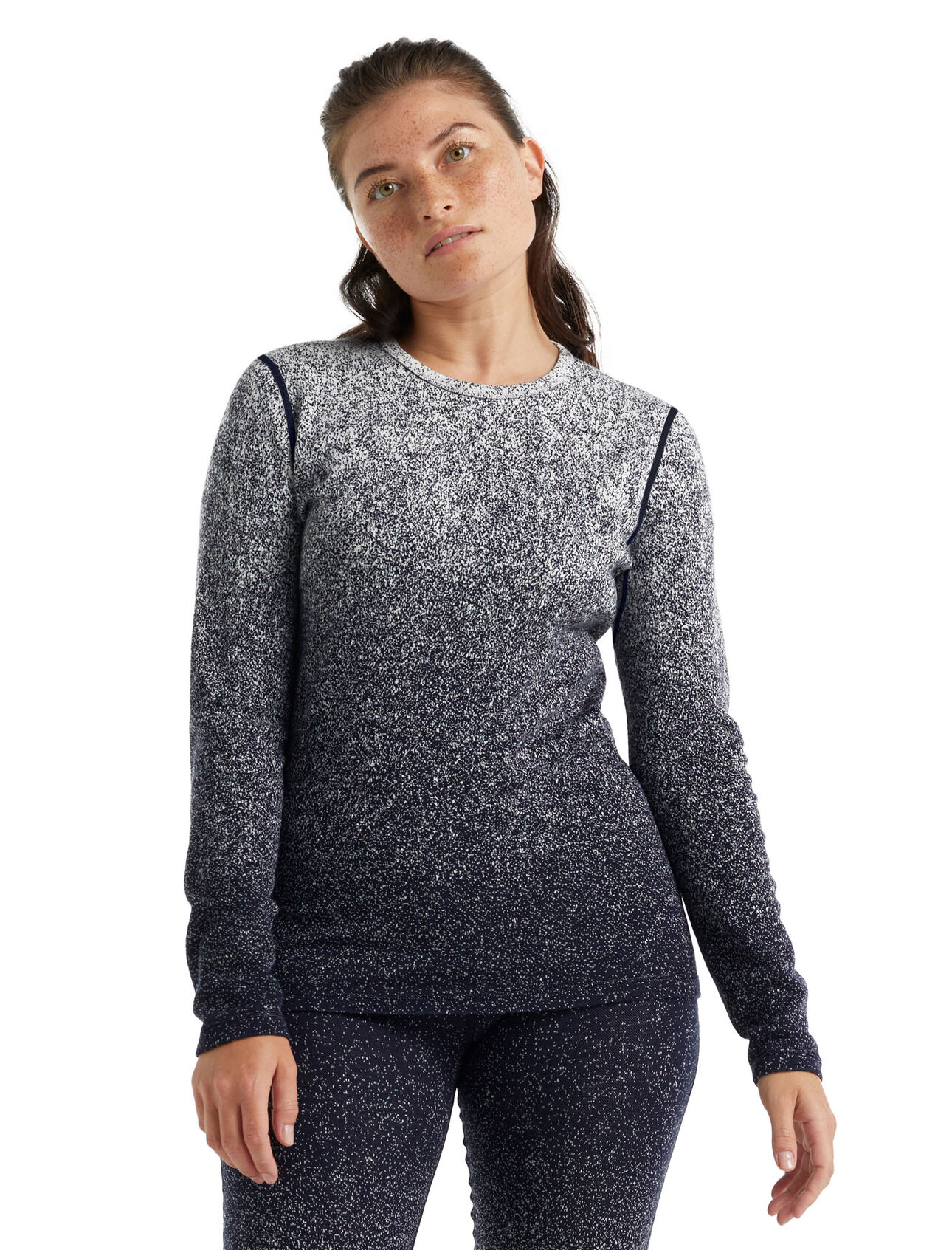 Top termico a maniche lunghe in lana merino 250 Vertex Into the Deep