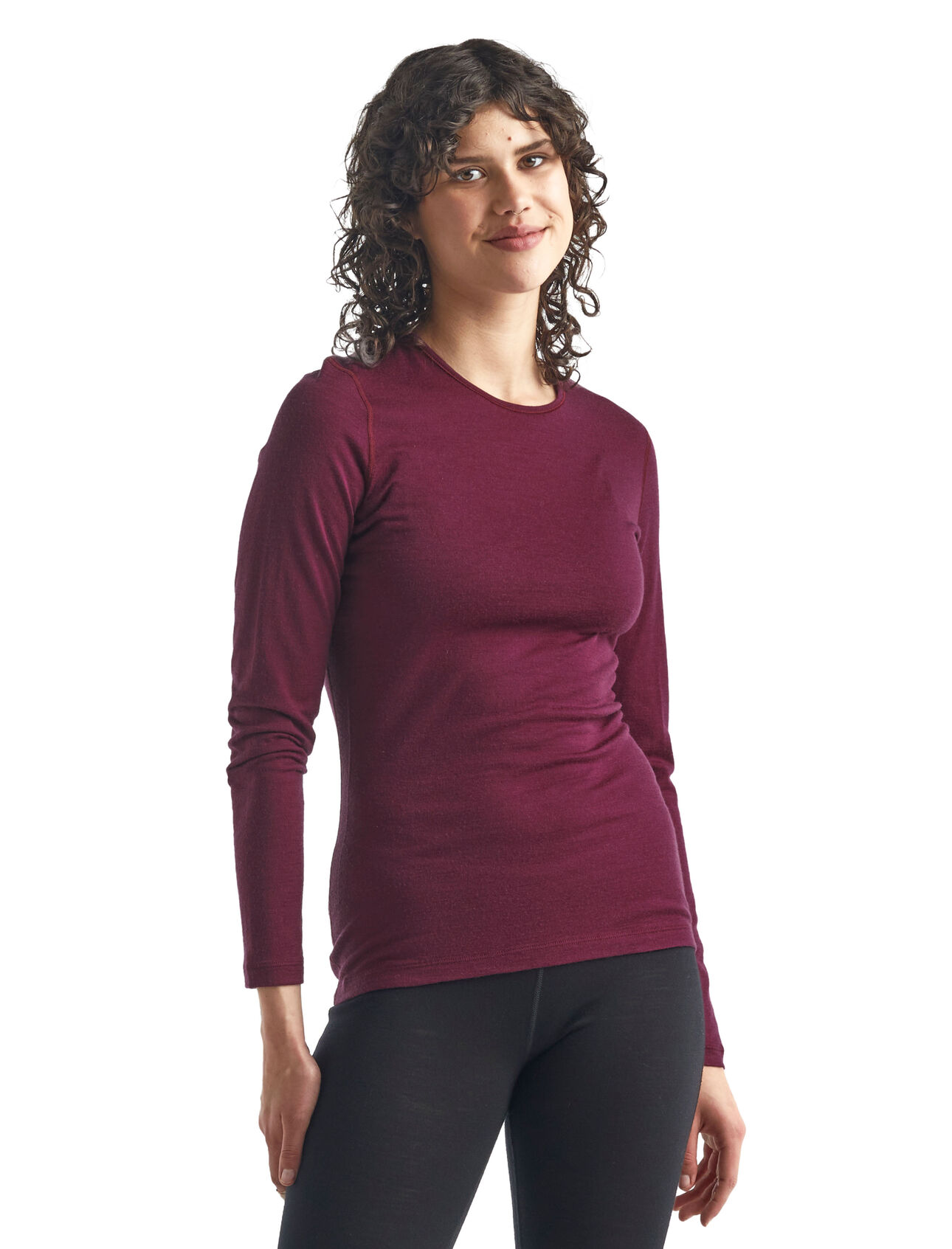 Merino 200 Oasis Thermo-Langarmshirt mit Rundhalsausschnitt